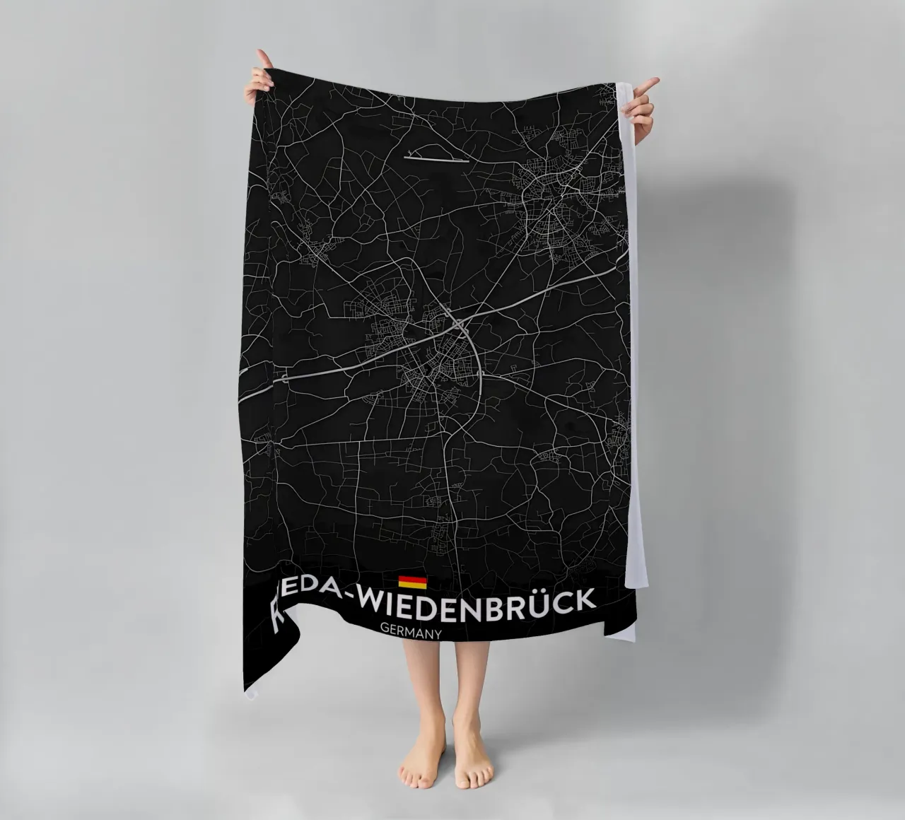 Karte Strandtuch von Christopher Adams