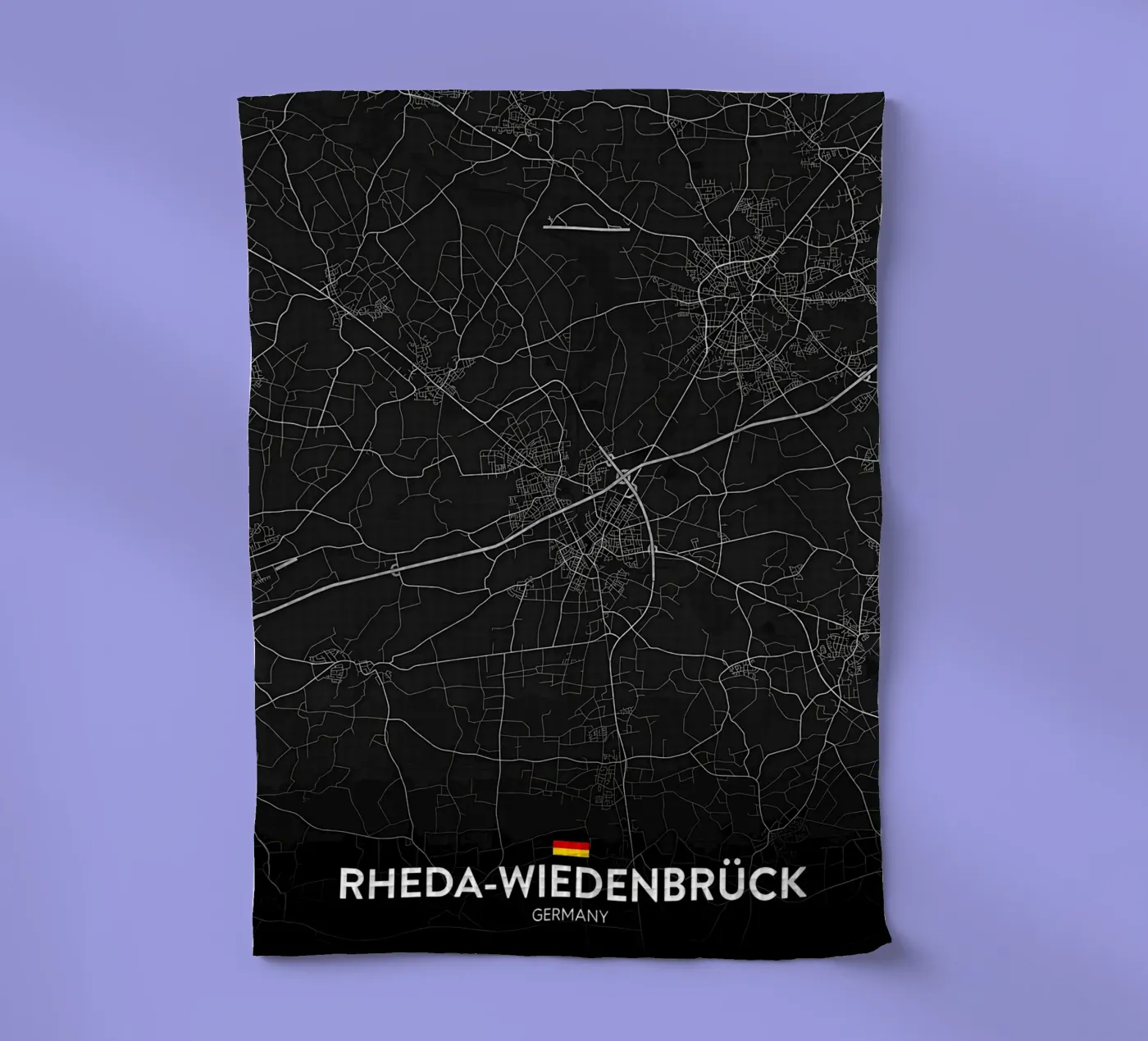 map tea towel by Christopher Adams