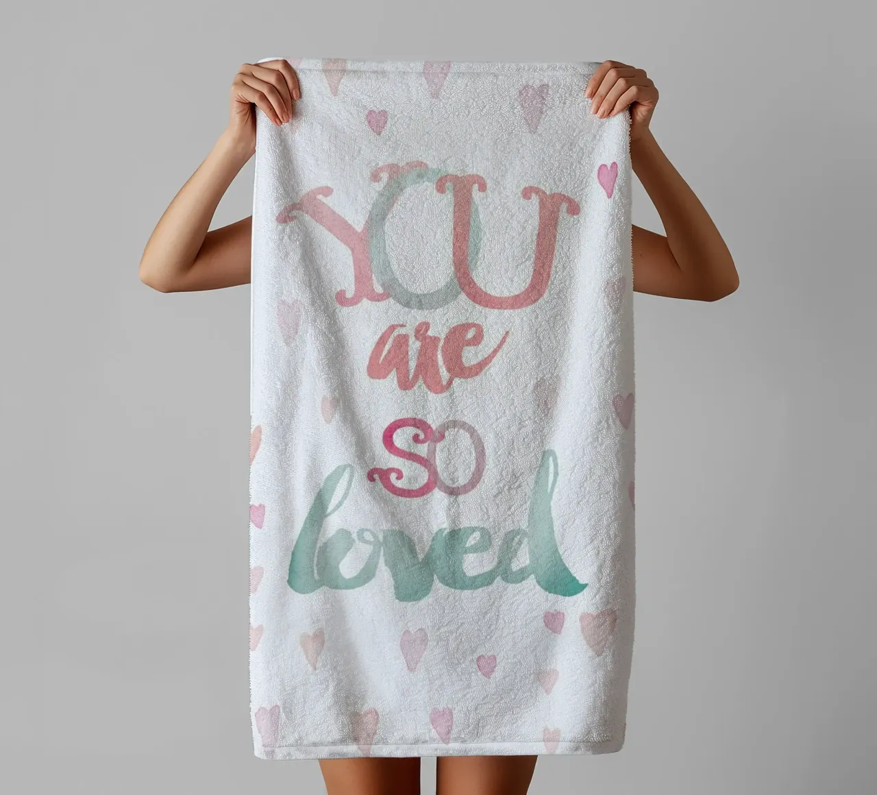 You Are So Loved asciugamano da bagno da treechild
