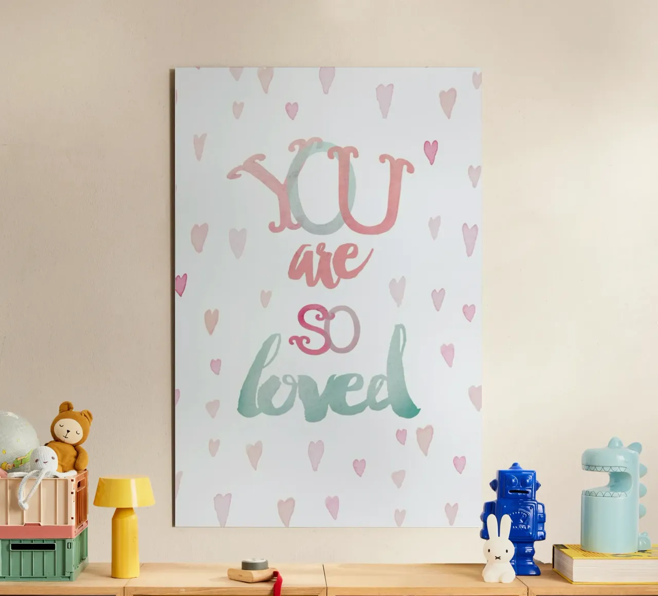 You Are So Loved alluminio dibond da treechild
