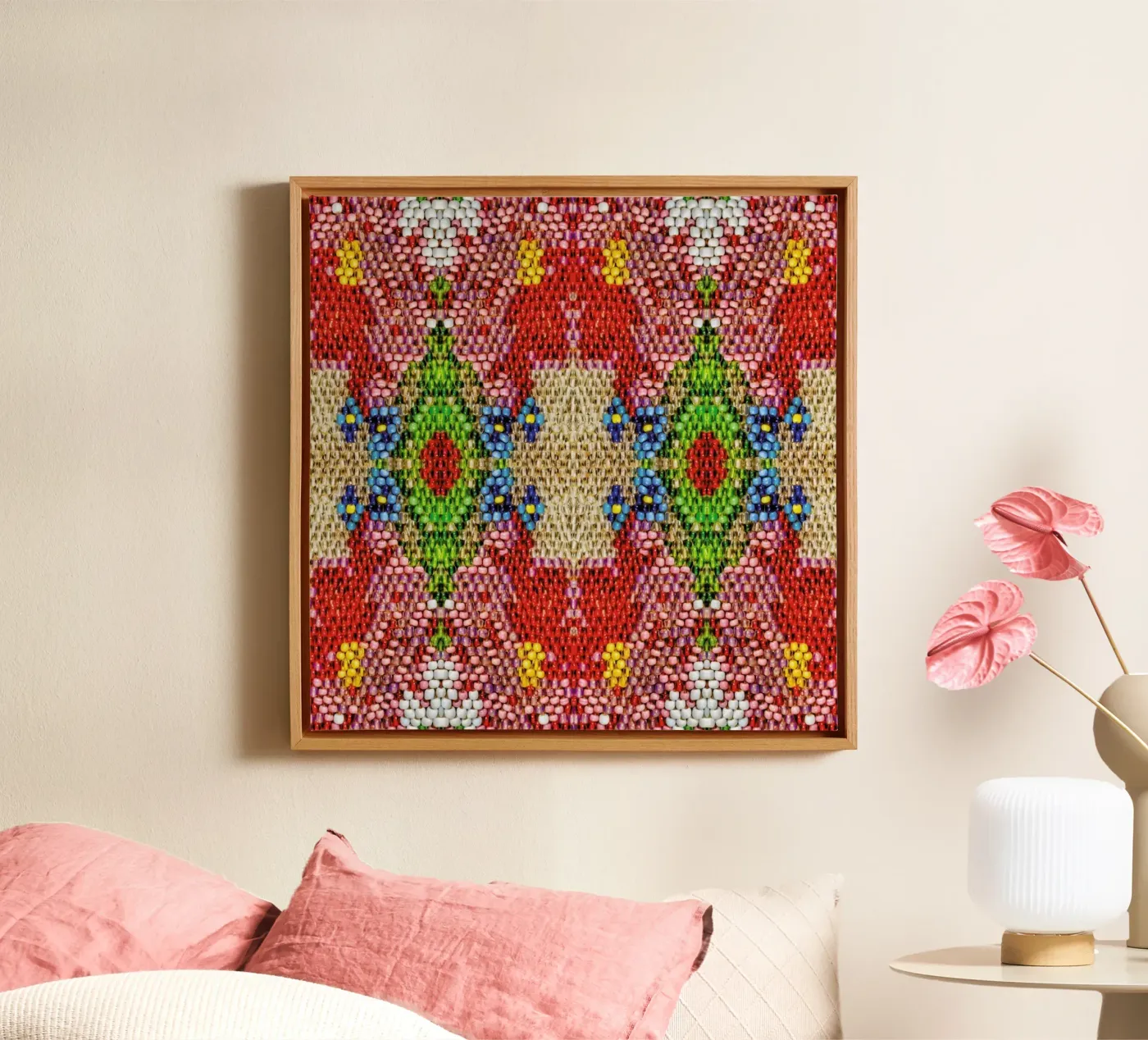 Pearl Pattern canvas by Curious Collections by Marielle Leenders