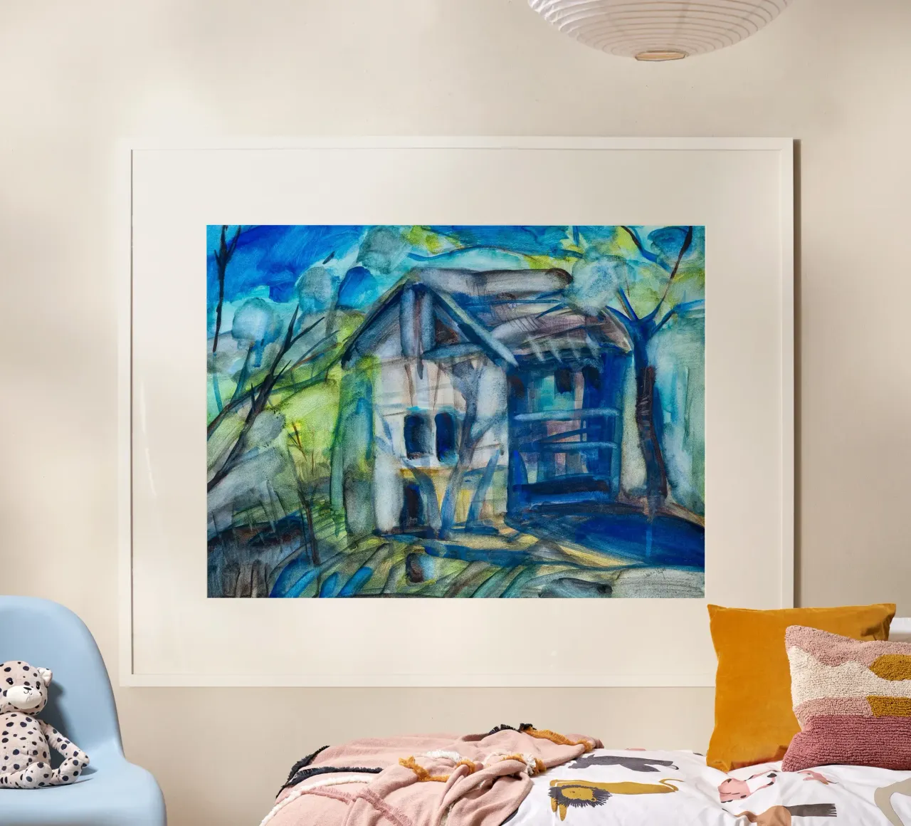 Timeless Solitude of a Blue House poster da Stoian Hitrov