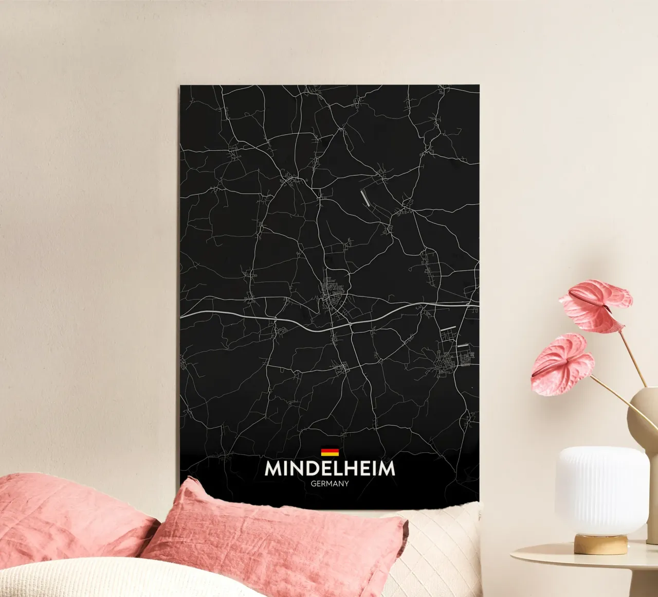 Mindelheim DE poster con telaio in plastica da Christopher Adams