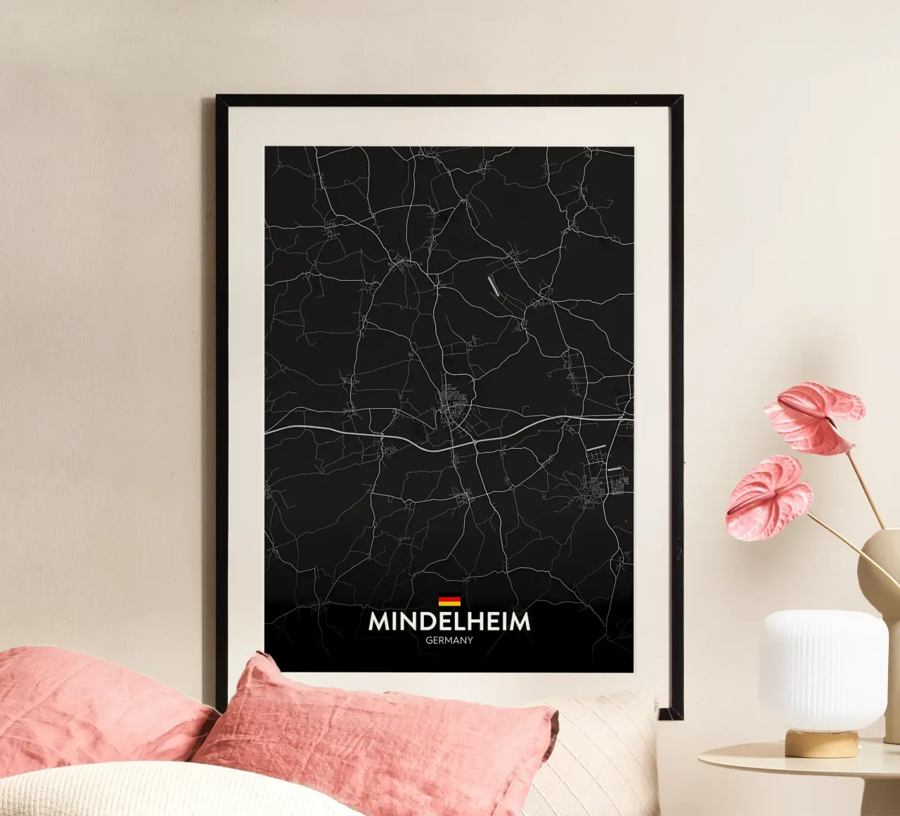 Mindelheim DE poster con telaio in plastica da Christopher Adams