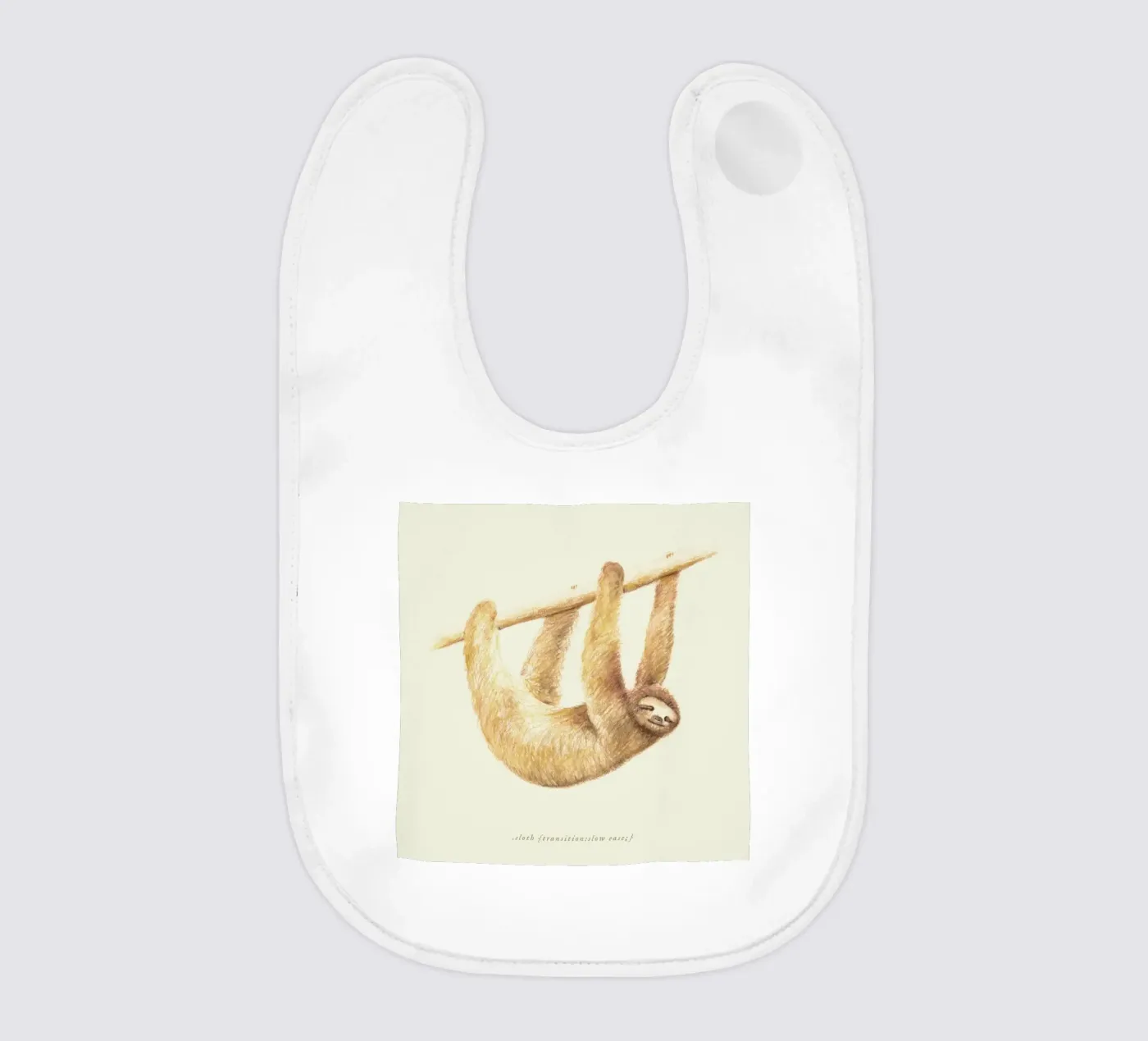 Sloth Babylätzchen von Florent Bodart