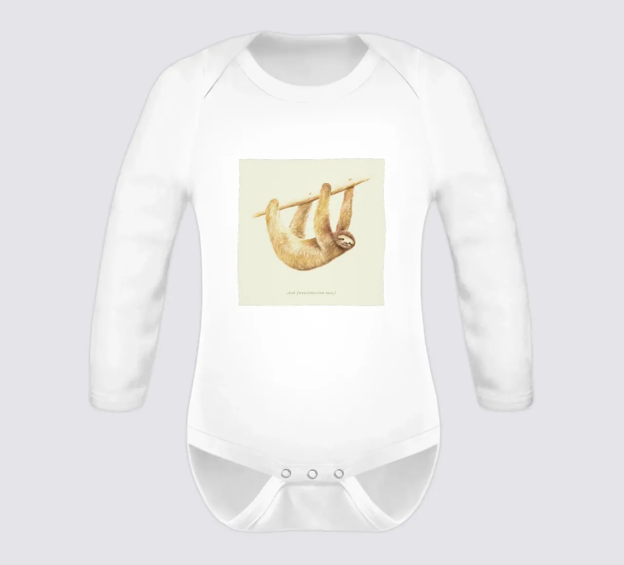 Sloth Langarm Babybody von Florent Bodart