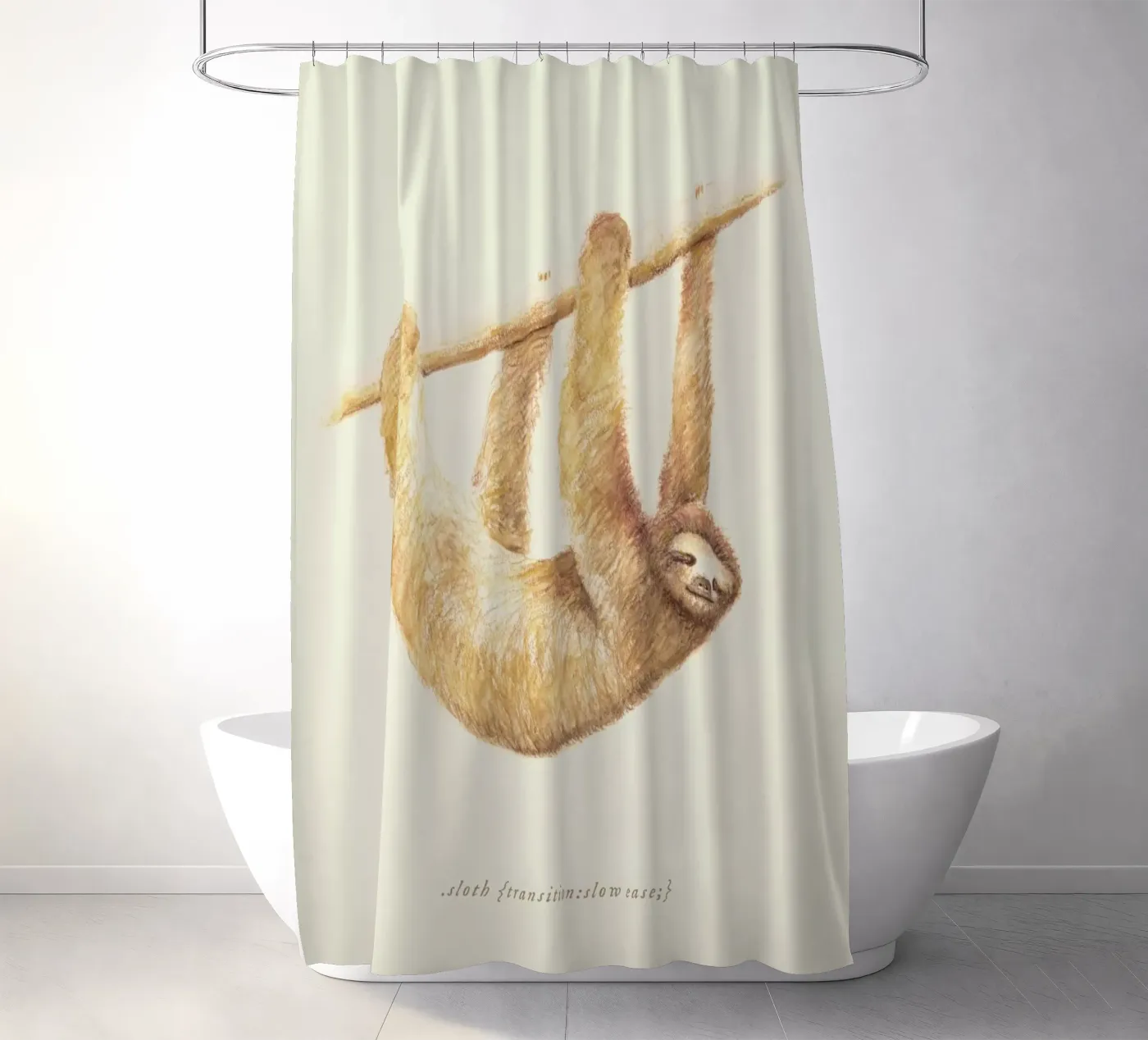 Sloth Duschvorhang von Florent Bodart