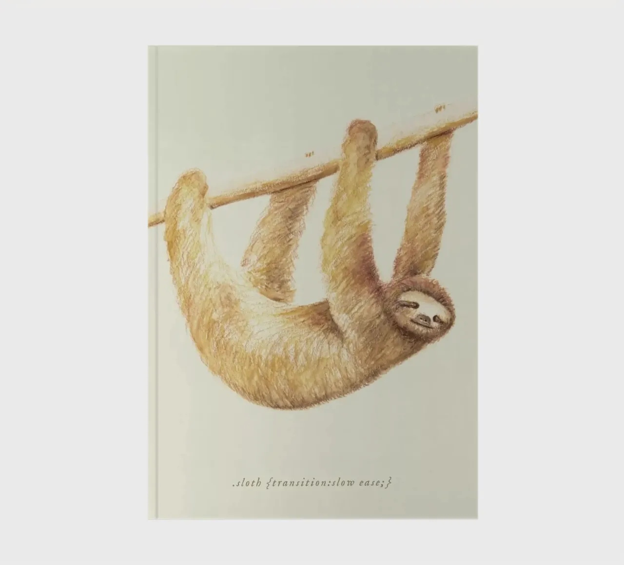 Sloth notebook by Florent Bodart