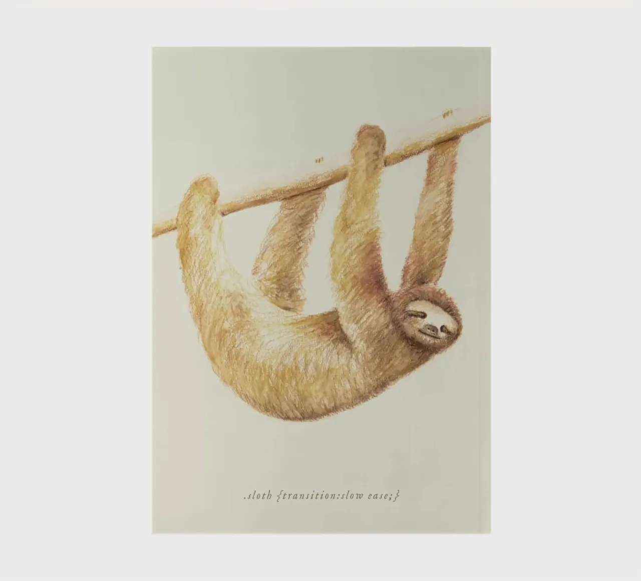 Sloth notebook by Florent Bodart