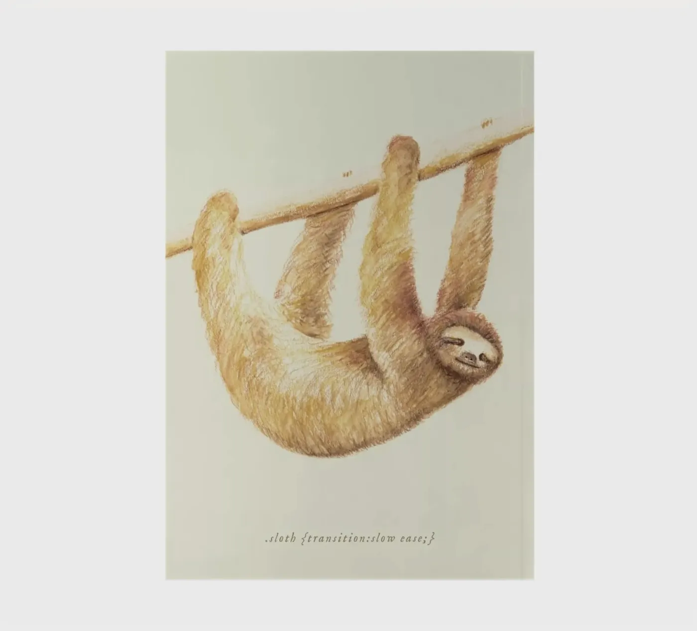 Sloth notebook by Florent Bodart