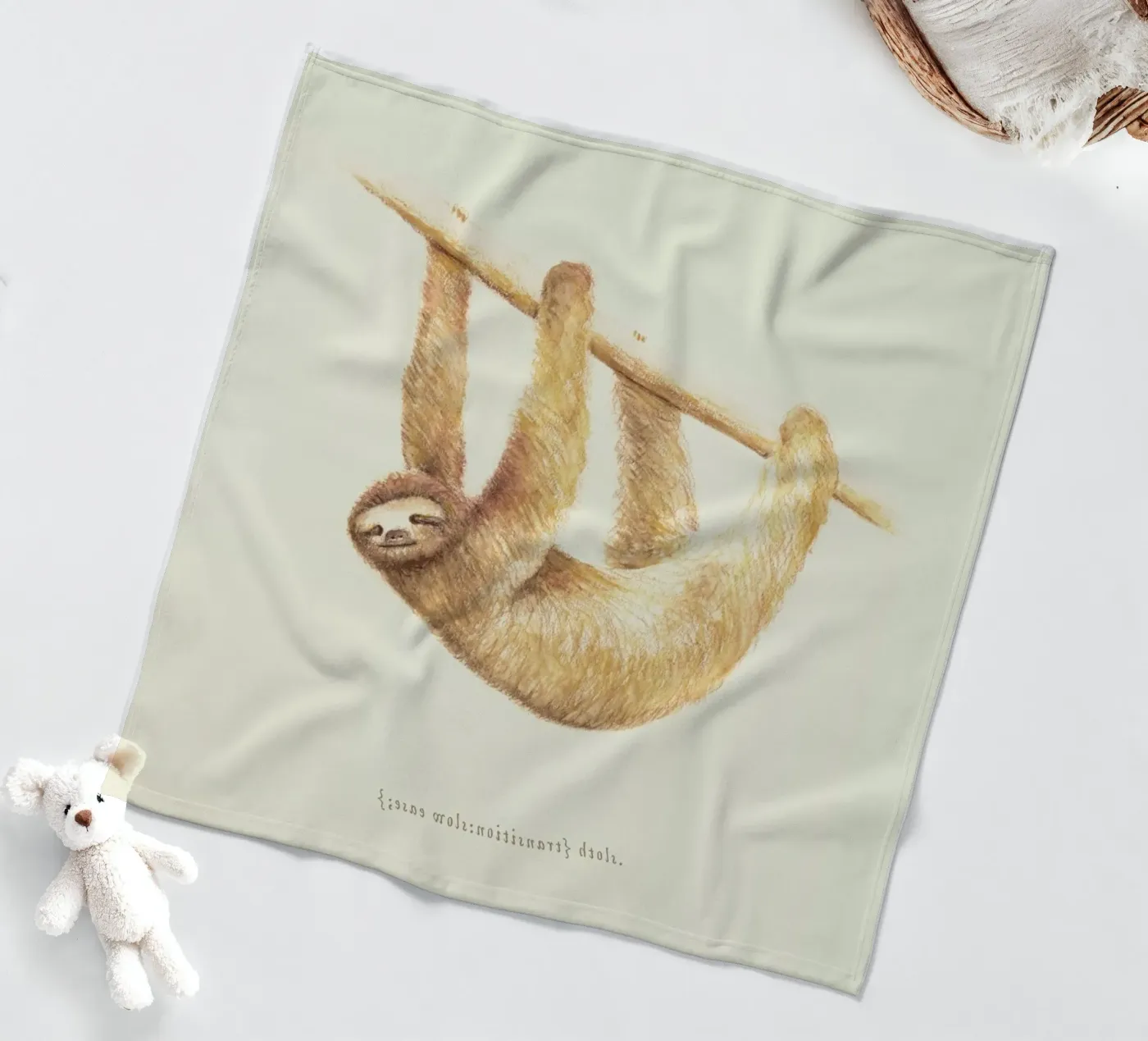 Sloth fleece blanket by Florent Bodart