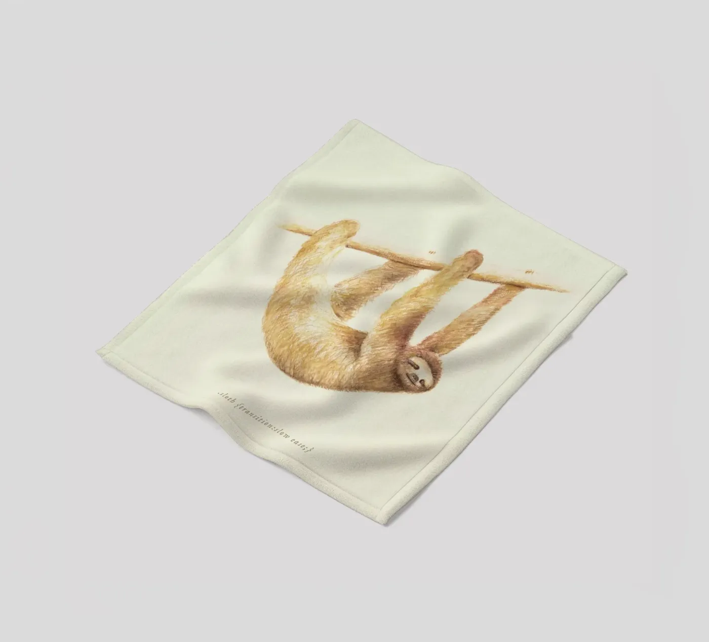 Sloth fleece blanket by Florent Bodart