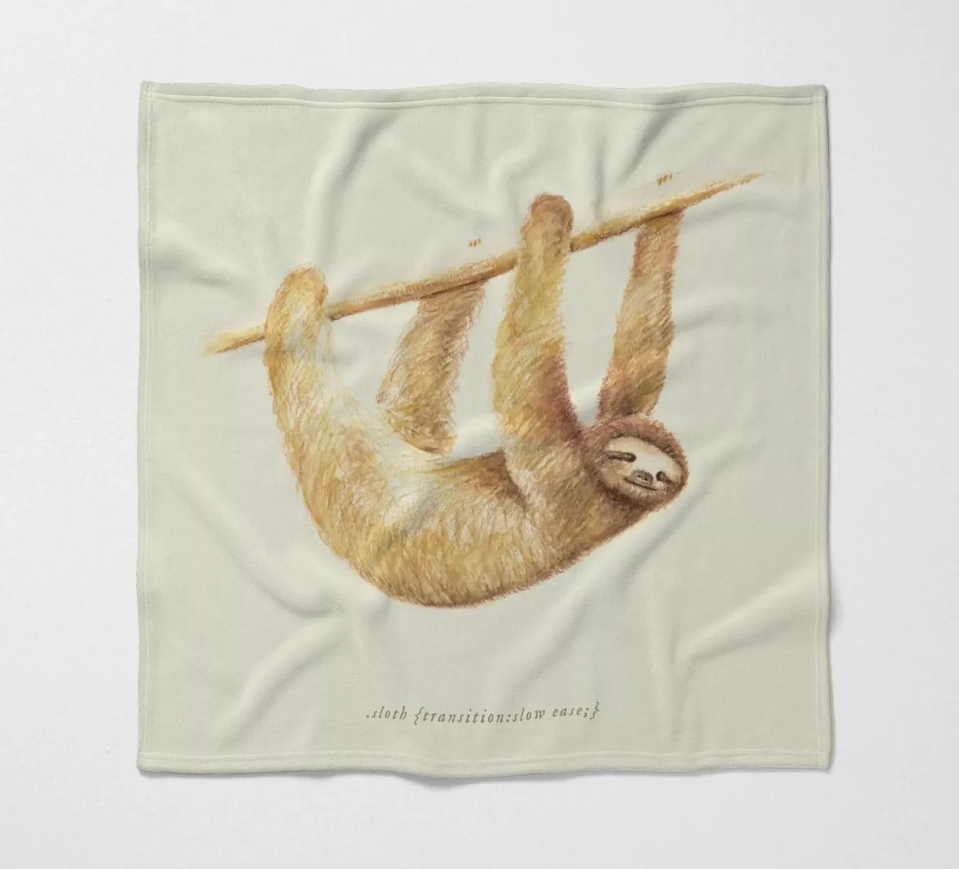 Sloth fleece blanket by Florent Bodart