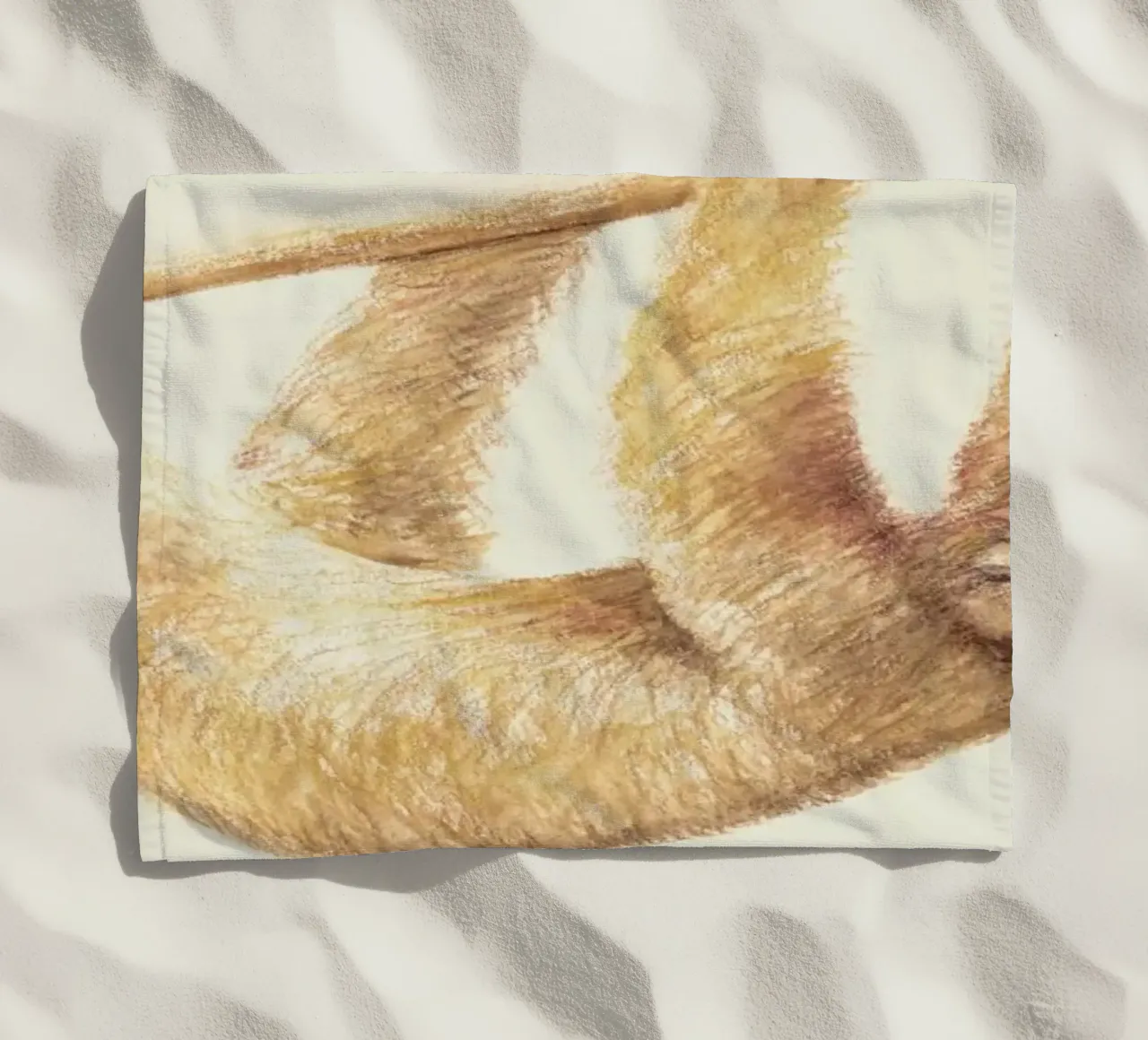 Sloth beach towel by Florent Bodart
