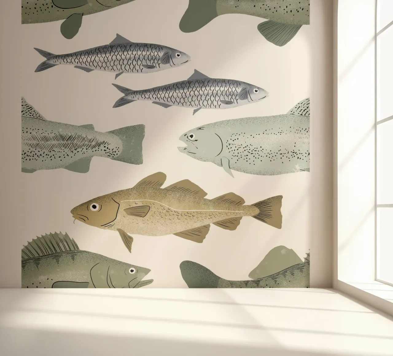 Vis fotobehang van miriamkross