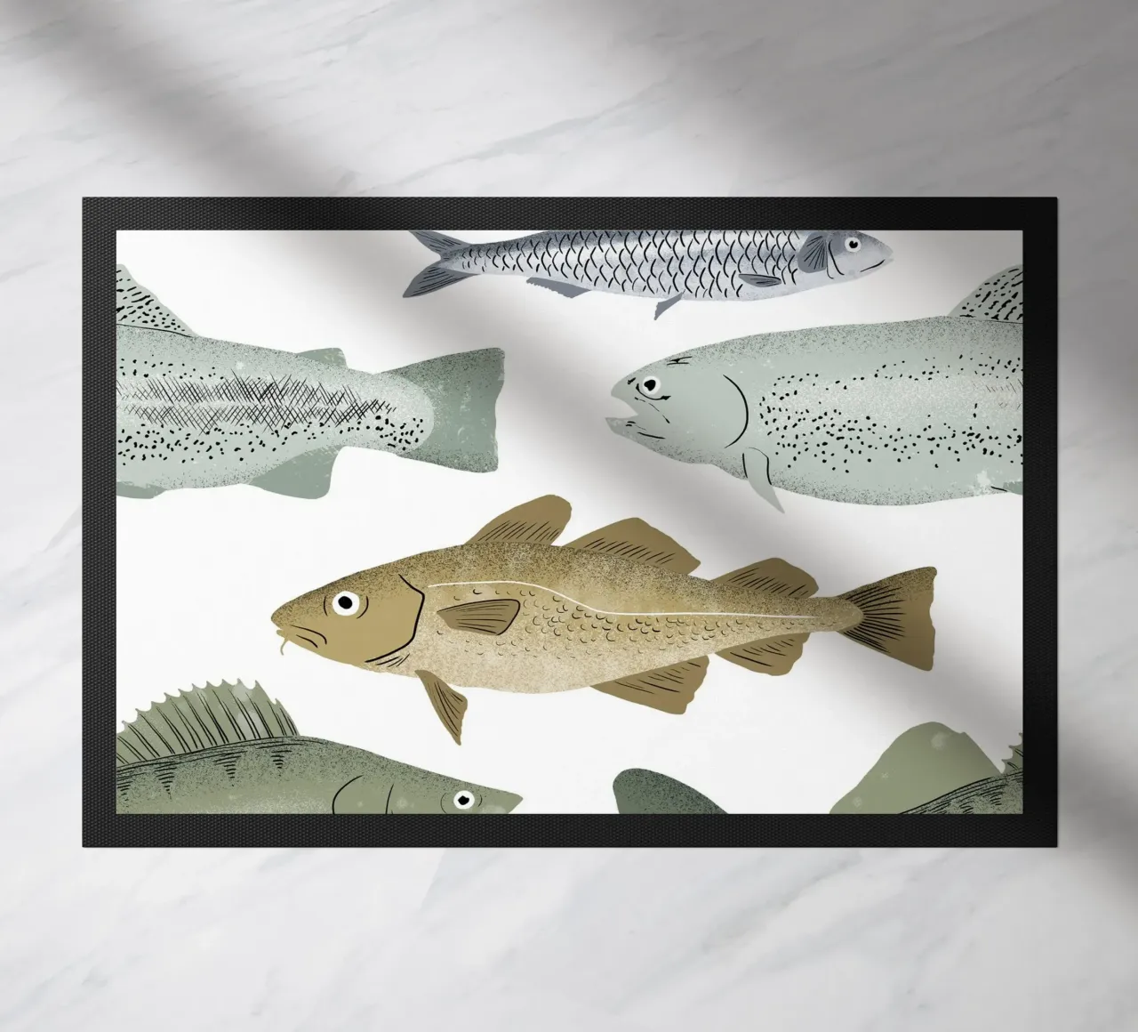 Fish doormat by miriamkross