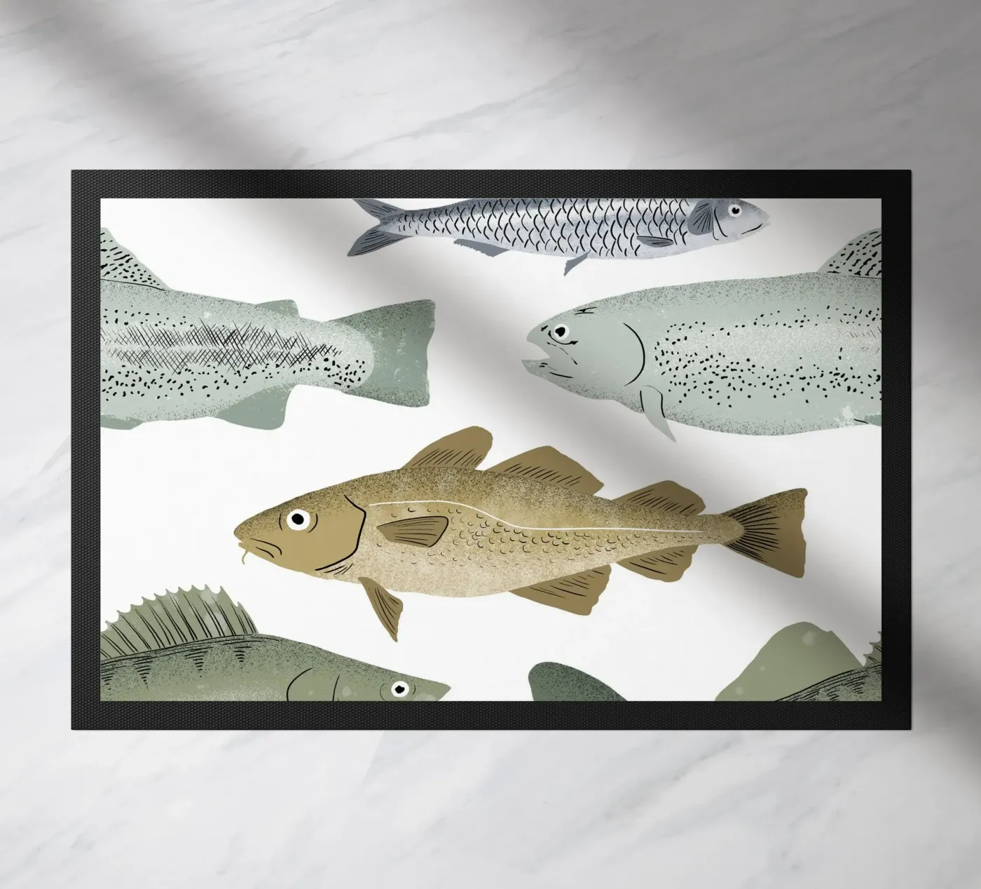 Fish doormat by miriamkross