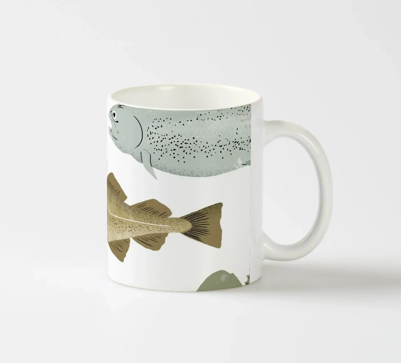 Fish ceramic mug by miriamkross