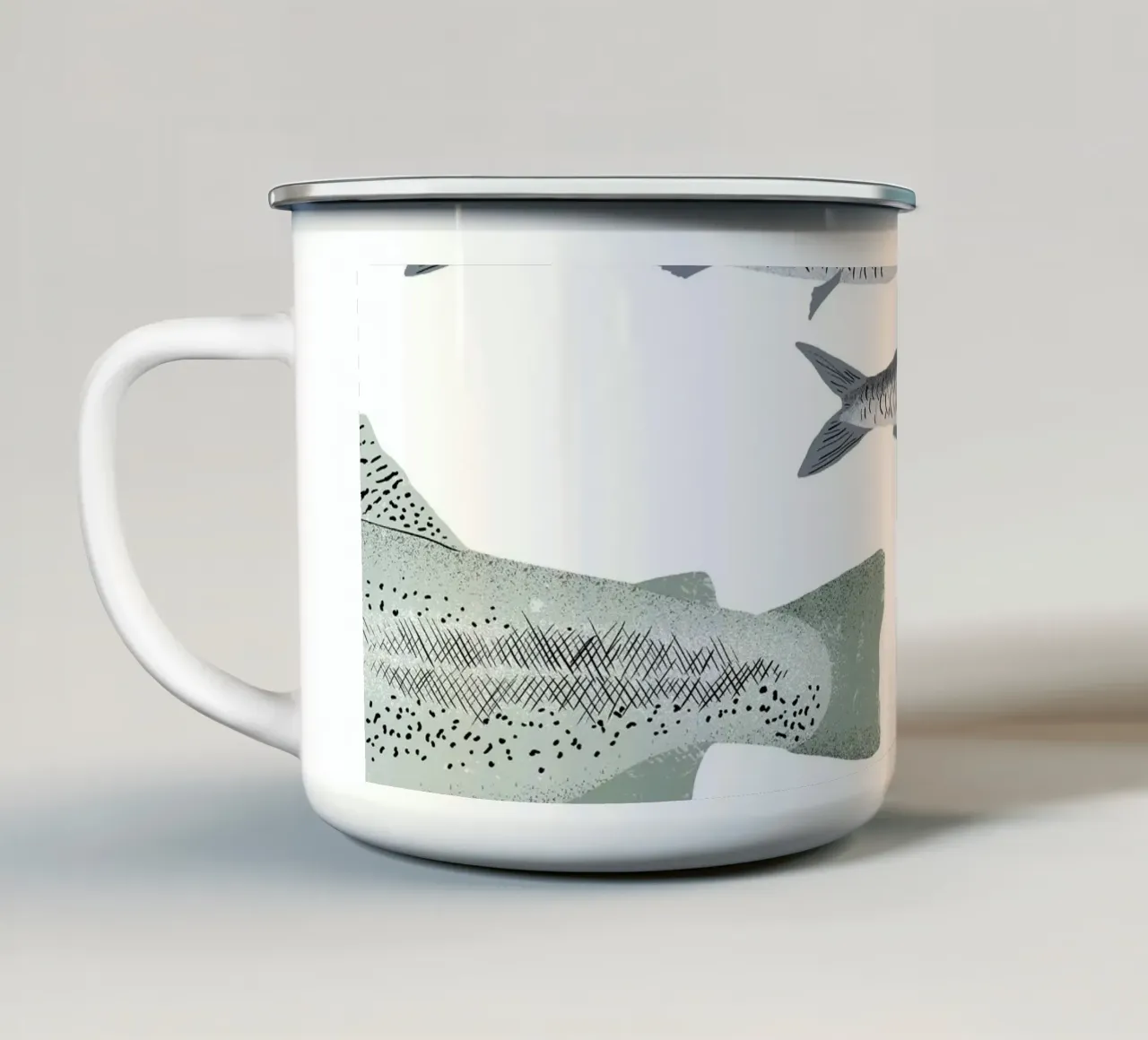 Pesce tazza in smalto da miriamkross