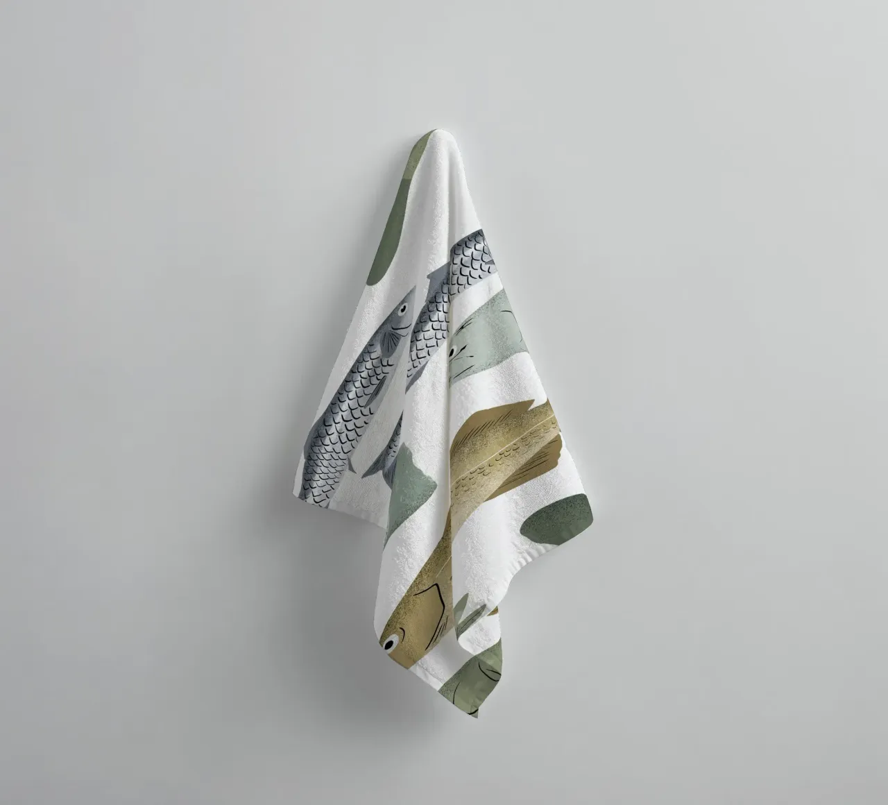 Fish towel by miriamkross