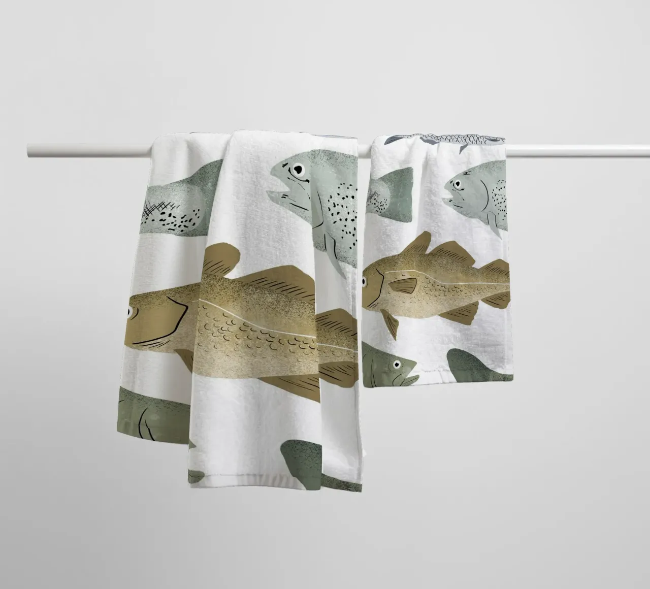 Fish towel by miriamkross