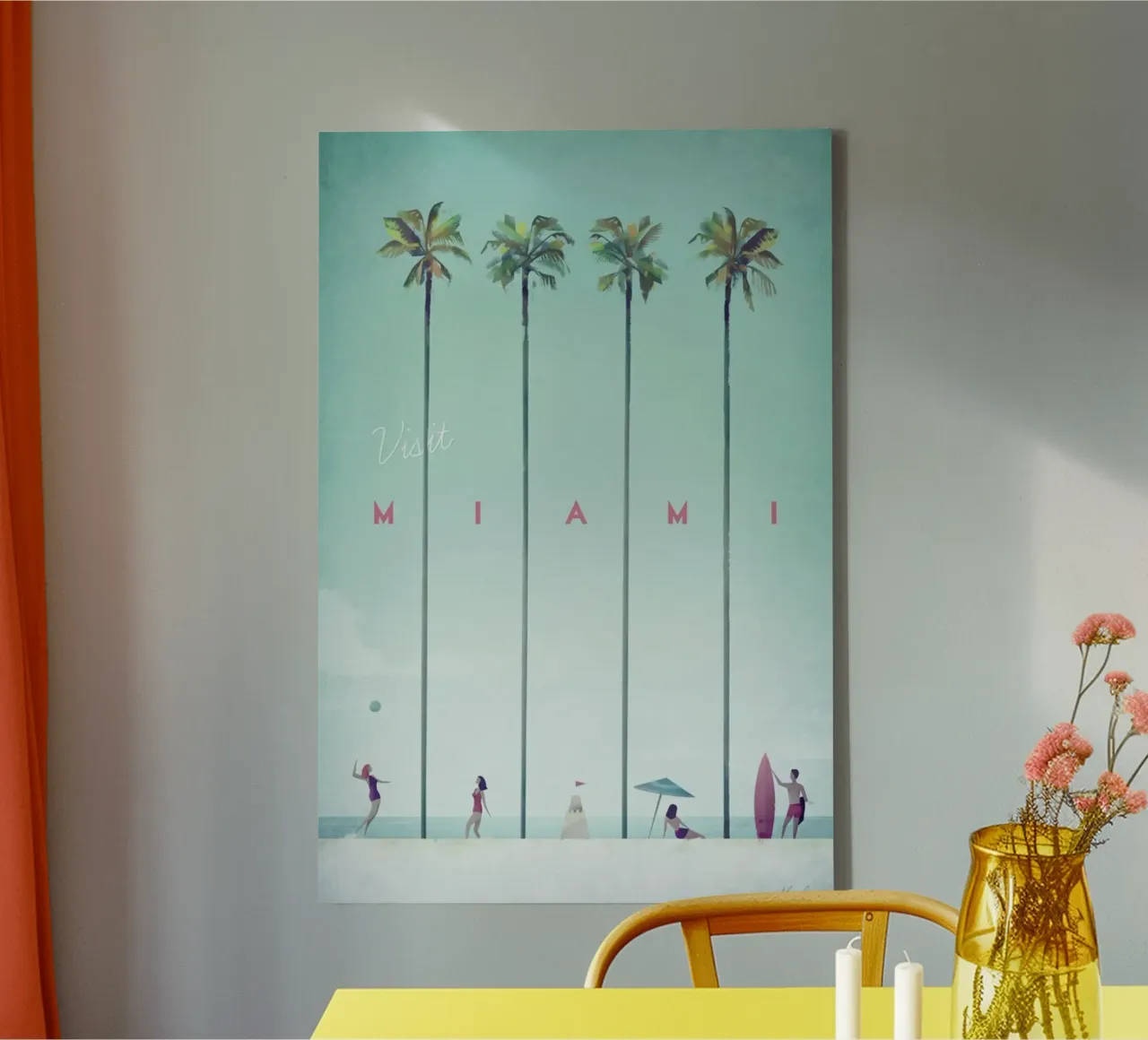 Miami toile de Henry Rivers