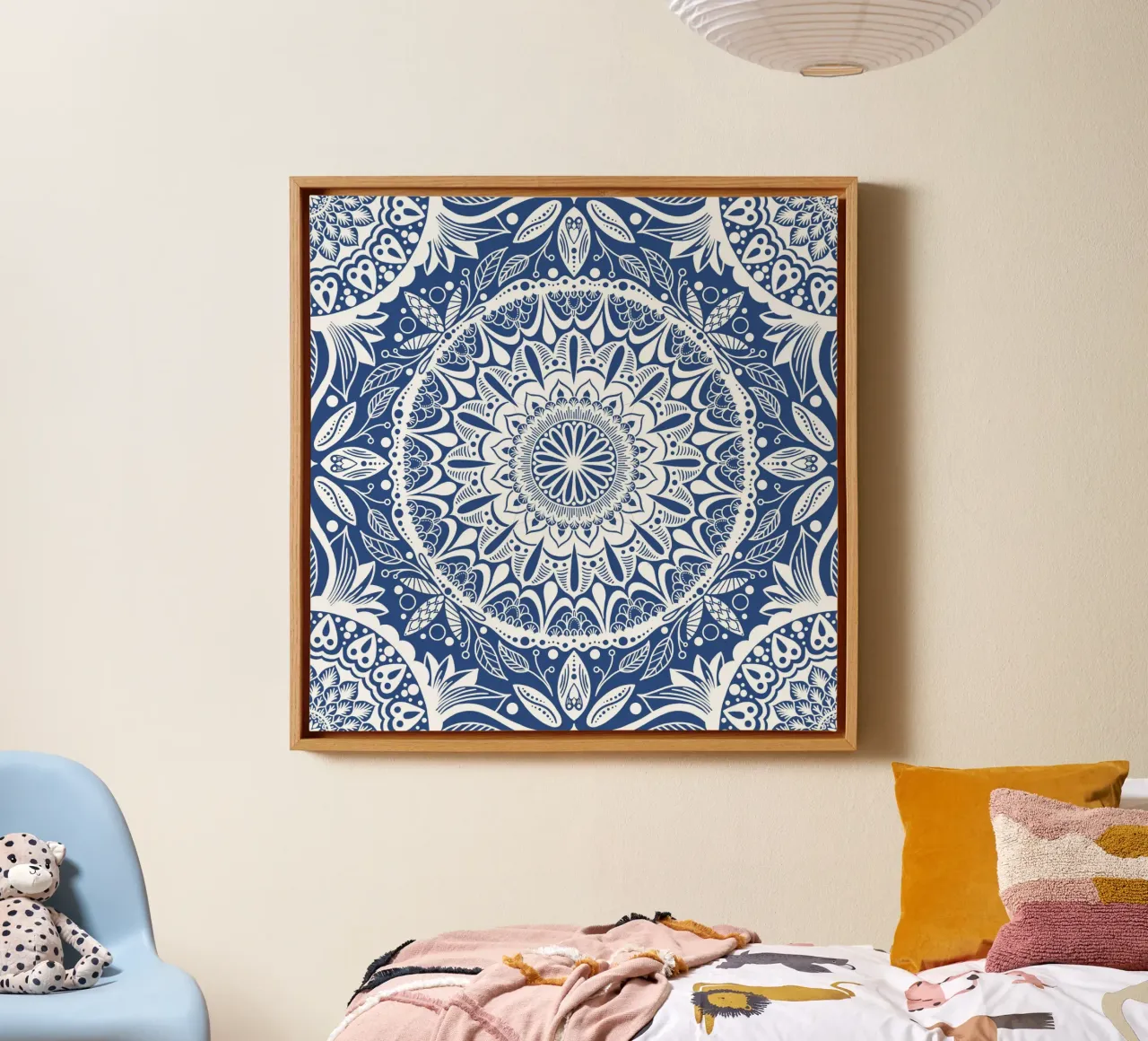 Grootmoeders gehaakte doily canvas met Baklijst van miriamkross