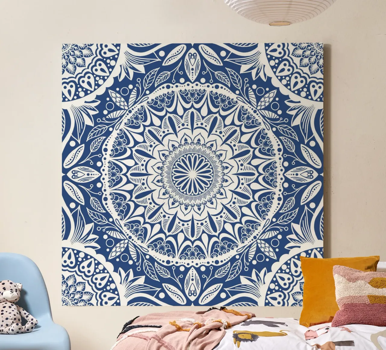 Grootmoeders gehaakte doily canvas met Baklijst van miriamkross