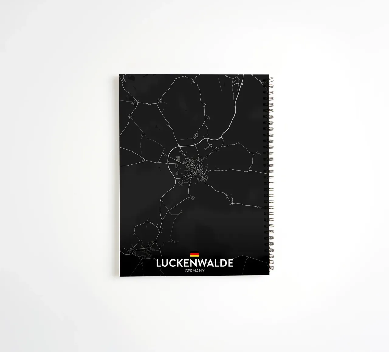 Luckenwalde DE spiral notebook by Christopher Adams