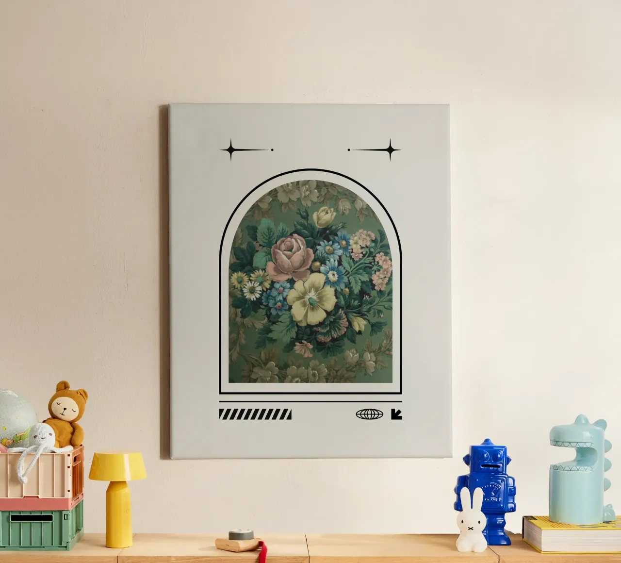 VERDANT HARMONY canvas met Baklijst van Einfach Uebel