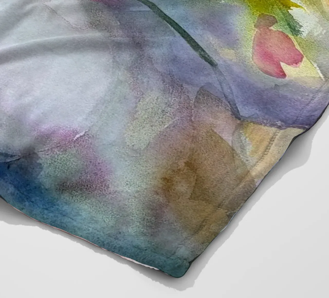 Bloom a watercolor botanical still life painting coperta in pile da Stoian Hitrov