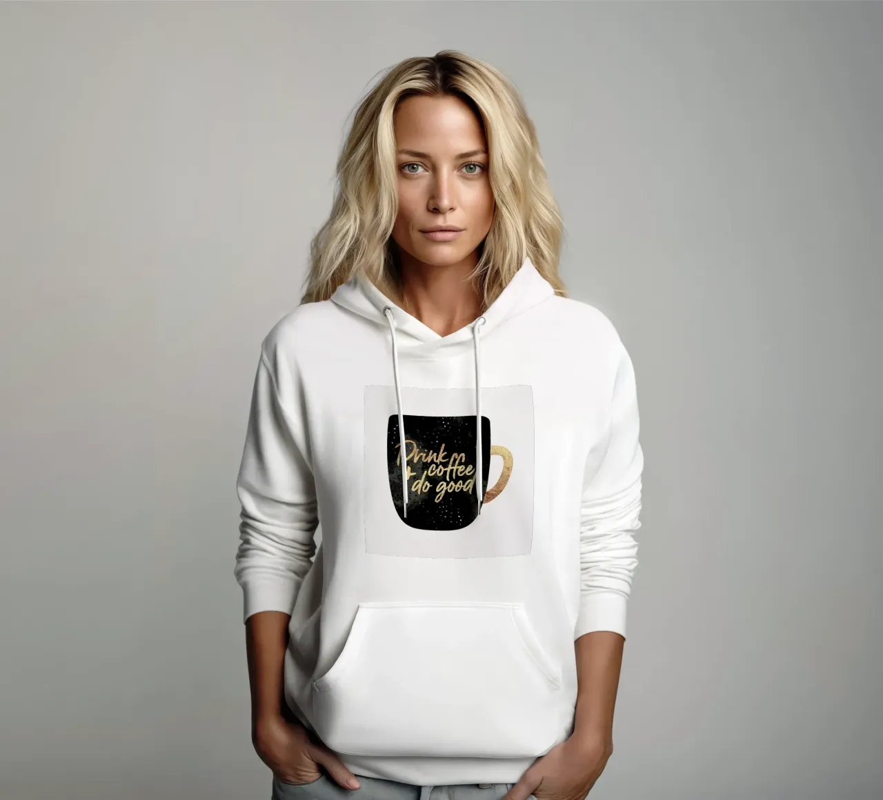 Drink Coffee and Do Good 1 felpa con cappuccio da Elisabeth Fredriksson
