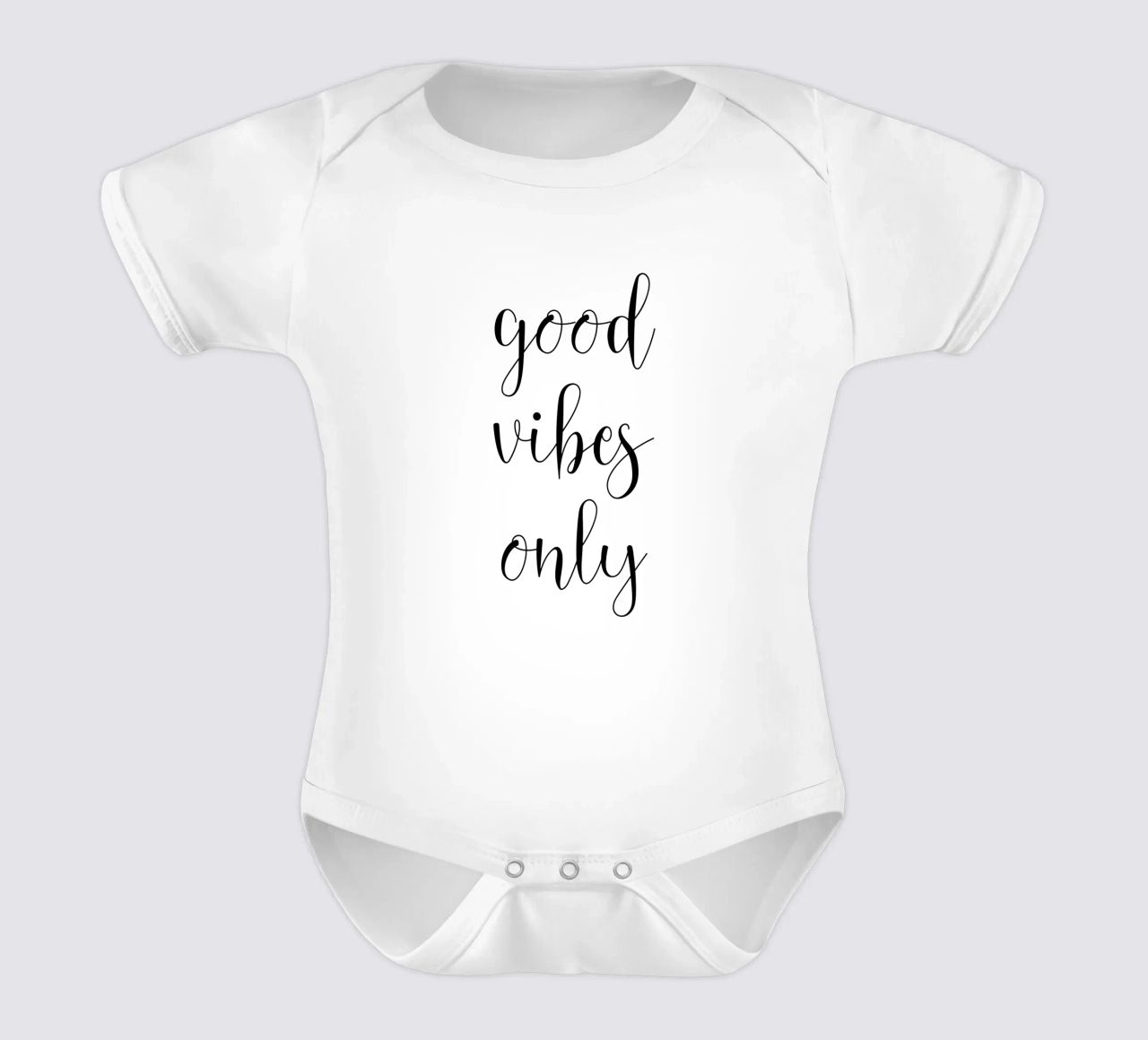 Solo buone vibrazioni body neonato maniche corte da Shark Printables