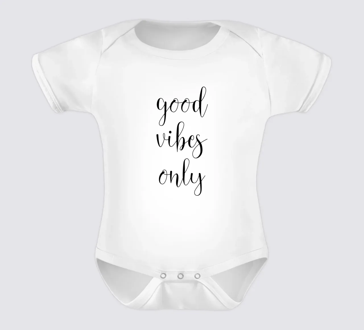 Solo buone vibrazioni body neonato maniche corte da Shark Printables