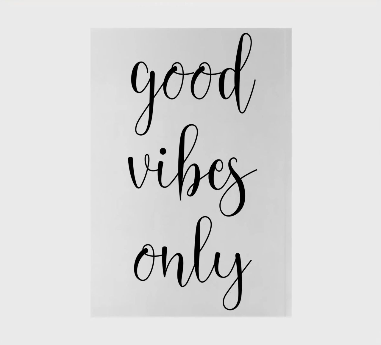 Good Vibes Only notebook by Shark Printables