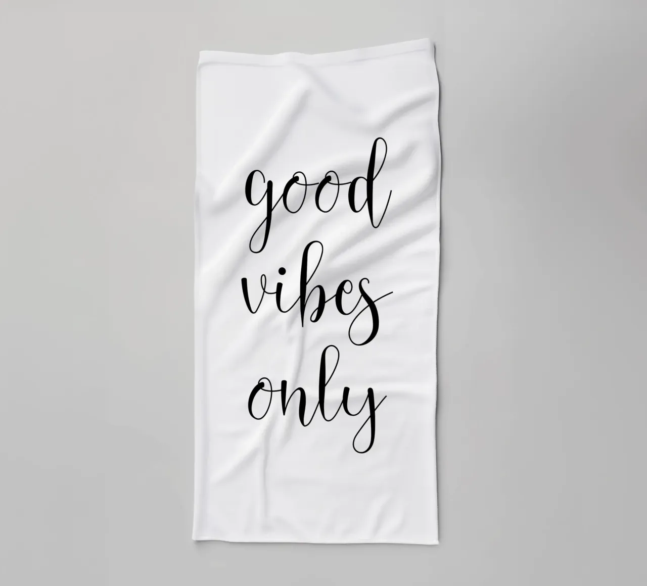 Good Vibes Only towel by Shark Printables