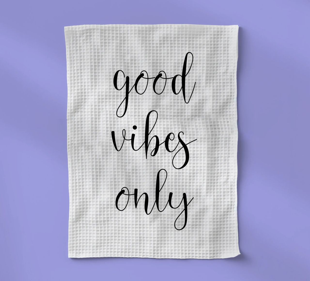 Uniquement des bonnes vibrations torchon de Shark Printables
