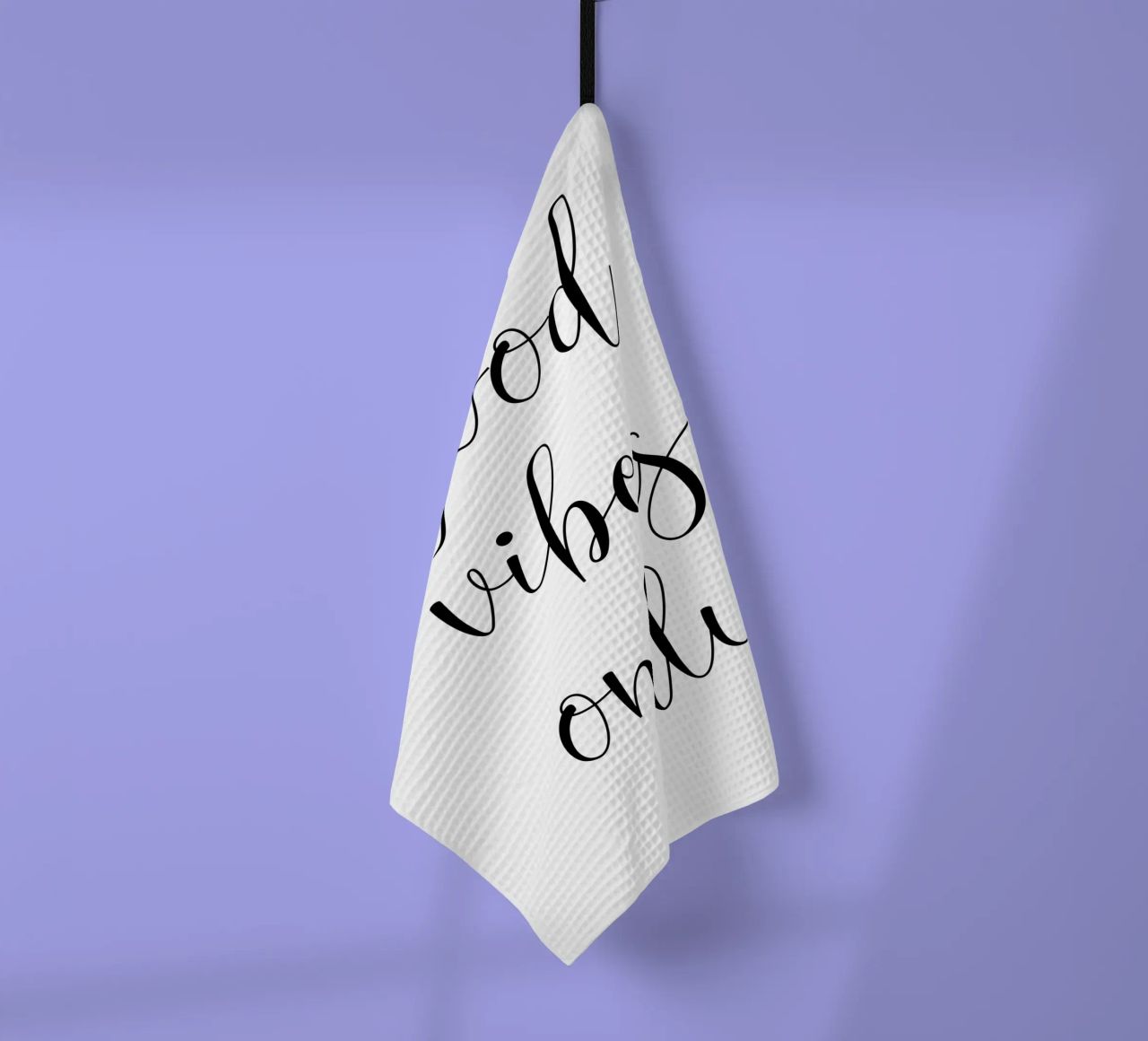 Uniquement des bonnes vibrations torchon de Shark Printables