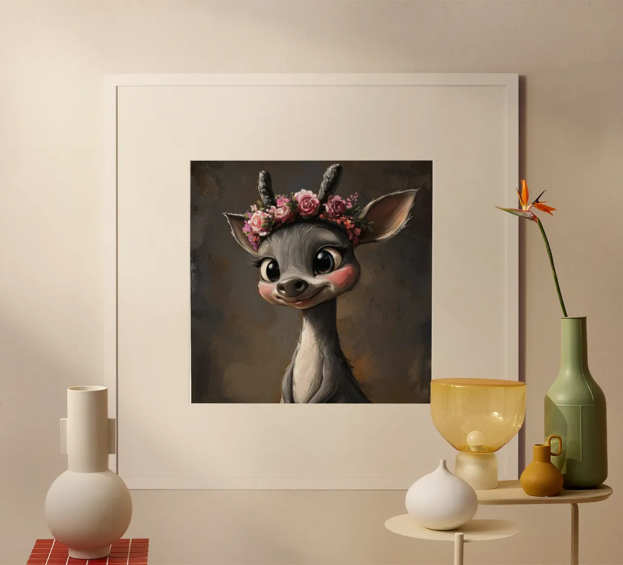 Orsetto giocoso e sciocco dei cartoni animati poster da Funny Animals