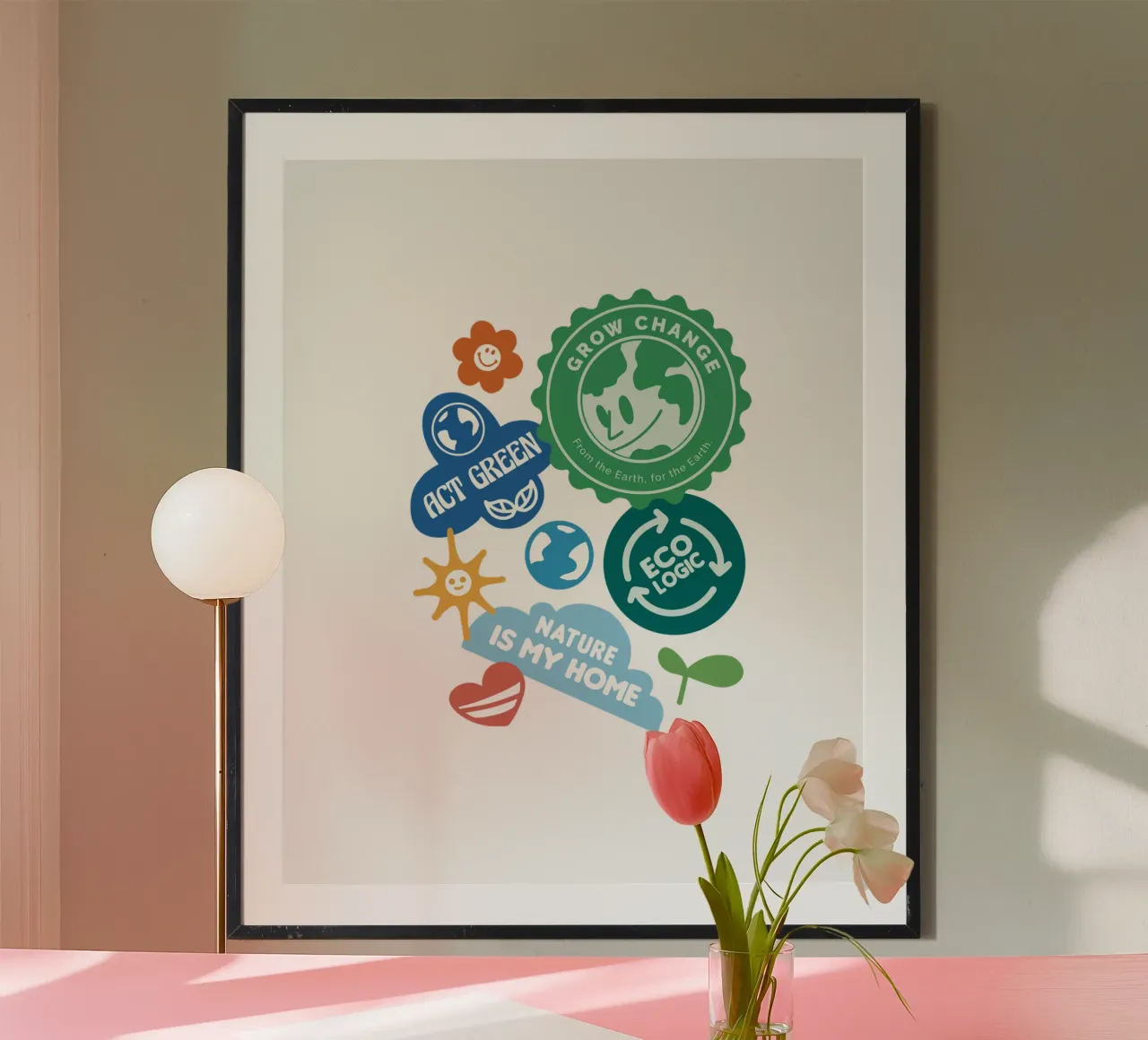 adesivi ecologici poster con telaio in plastica da 🥝 KIWI STORE
