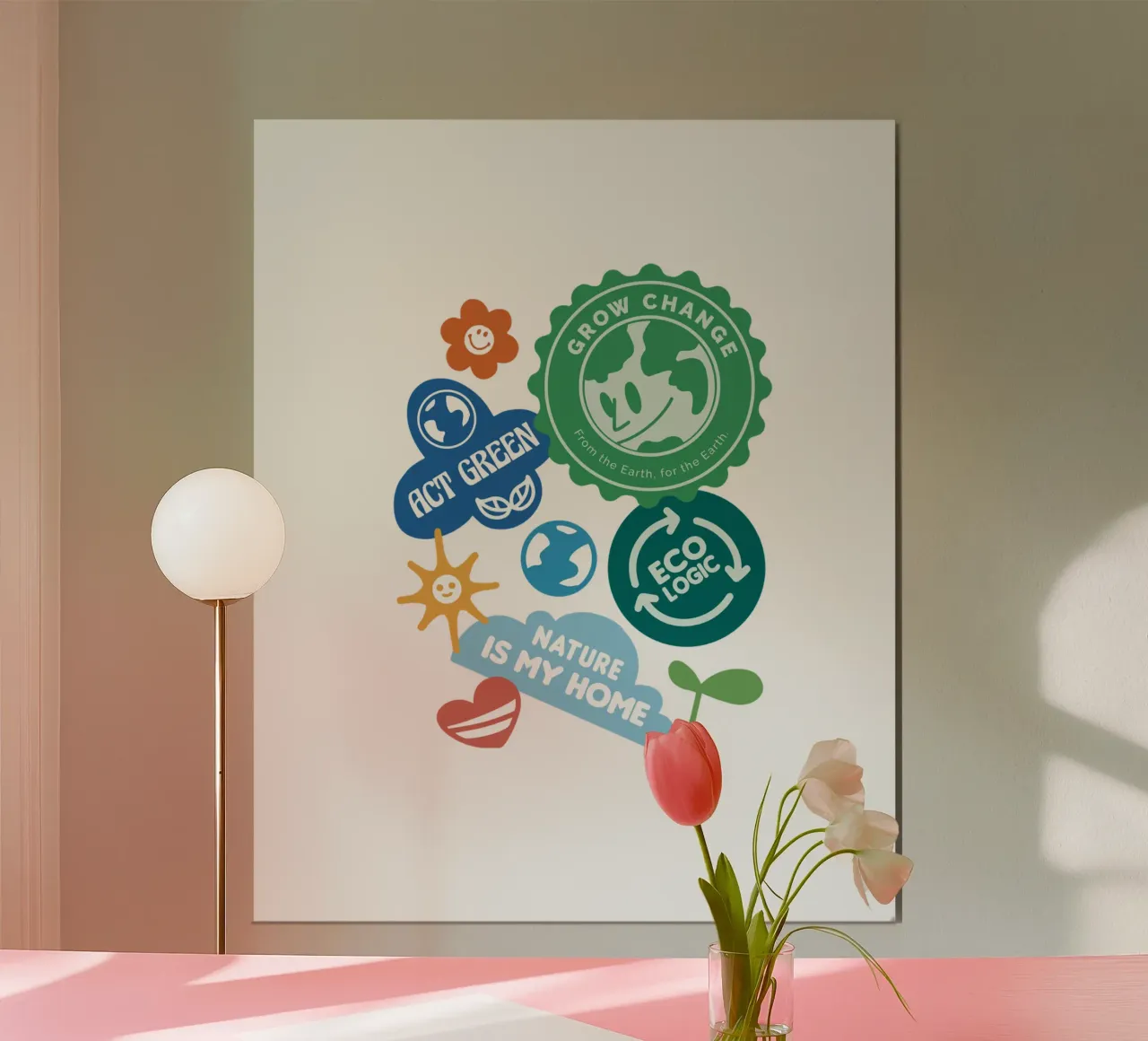adesivi ecologici poster con telaio in plastica da 🥝 KIWI STORE
