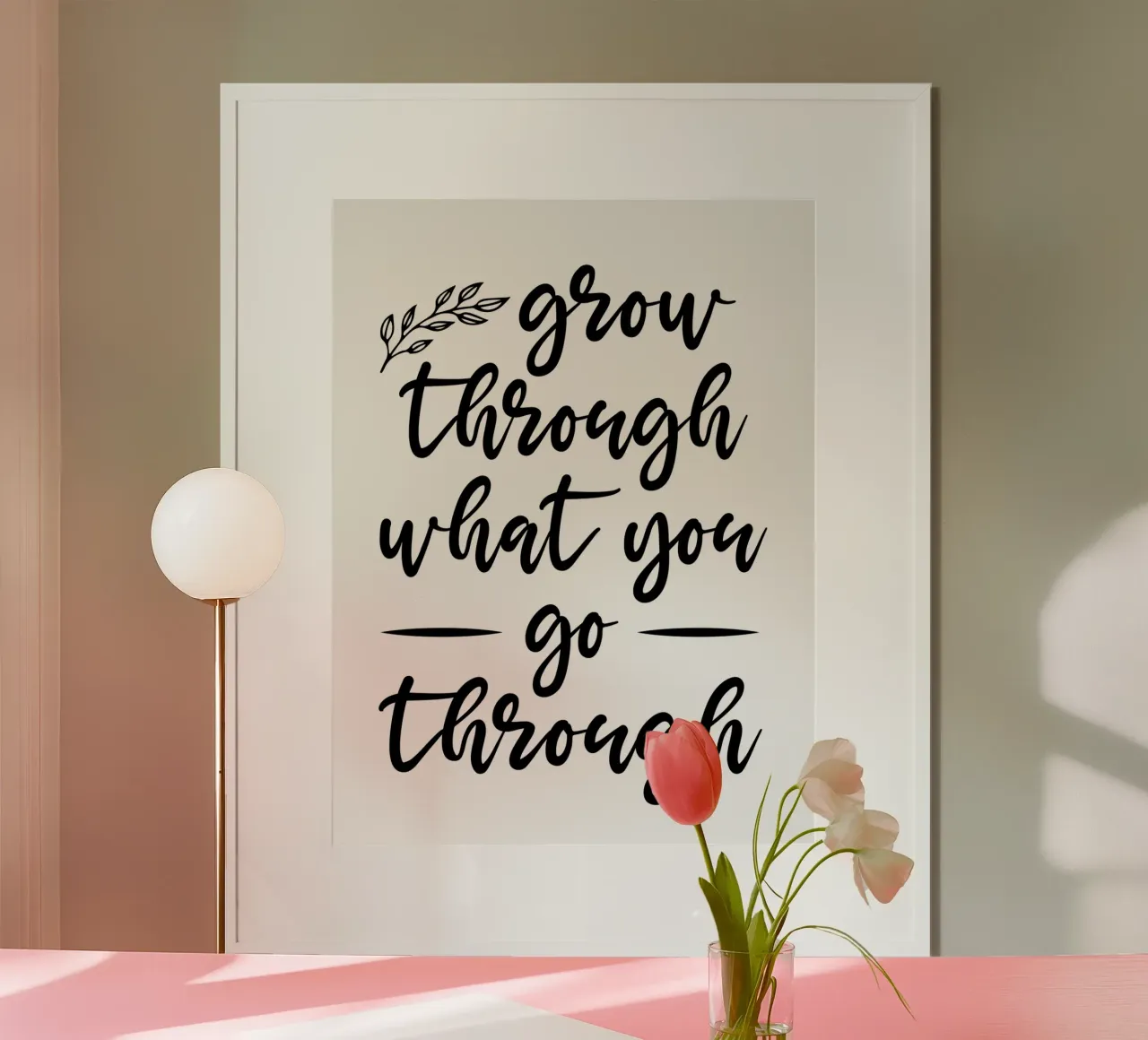 Grow Through What You Go Through hahnemühle by Shark Printables