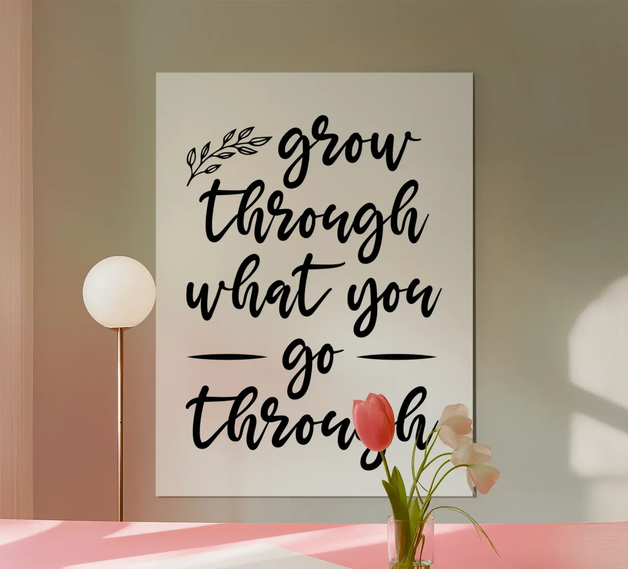 Grow Through What You Go Through hahnemühle by Shark Printables