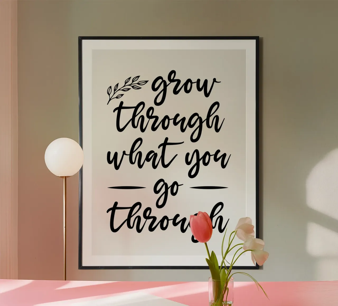 Grow Through What You Go Through hahnemühle by Shark Printables