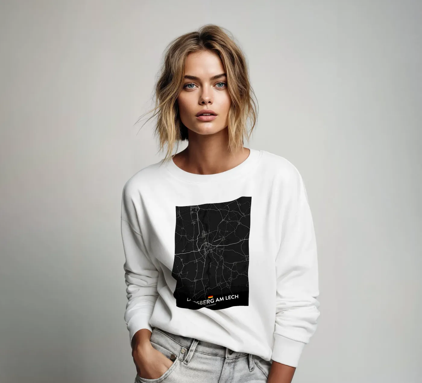 Karte Sweatshirt von Christopher Adams