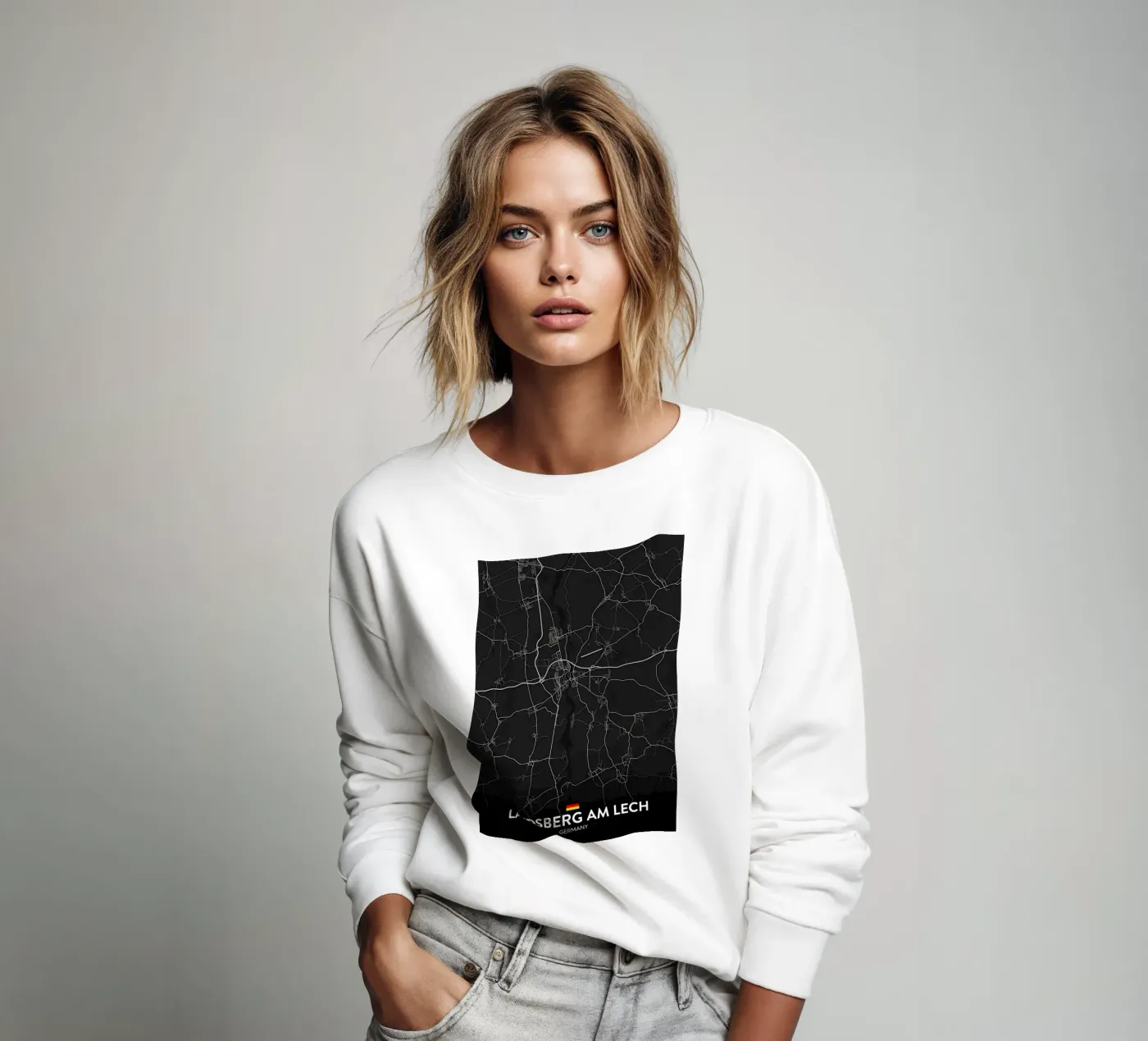 Karte Sweatshirt von Christopher Adams