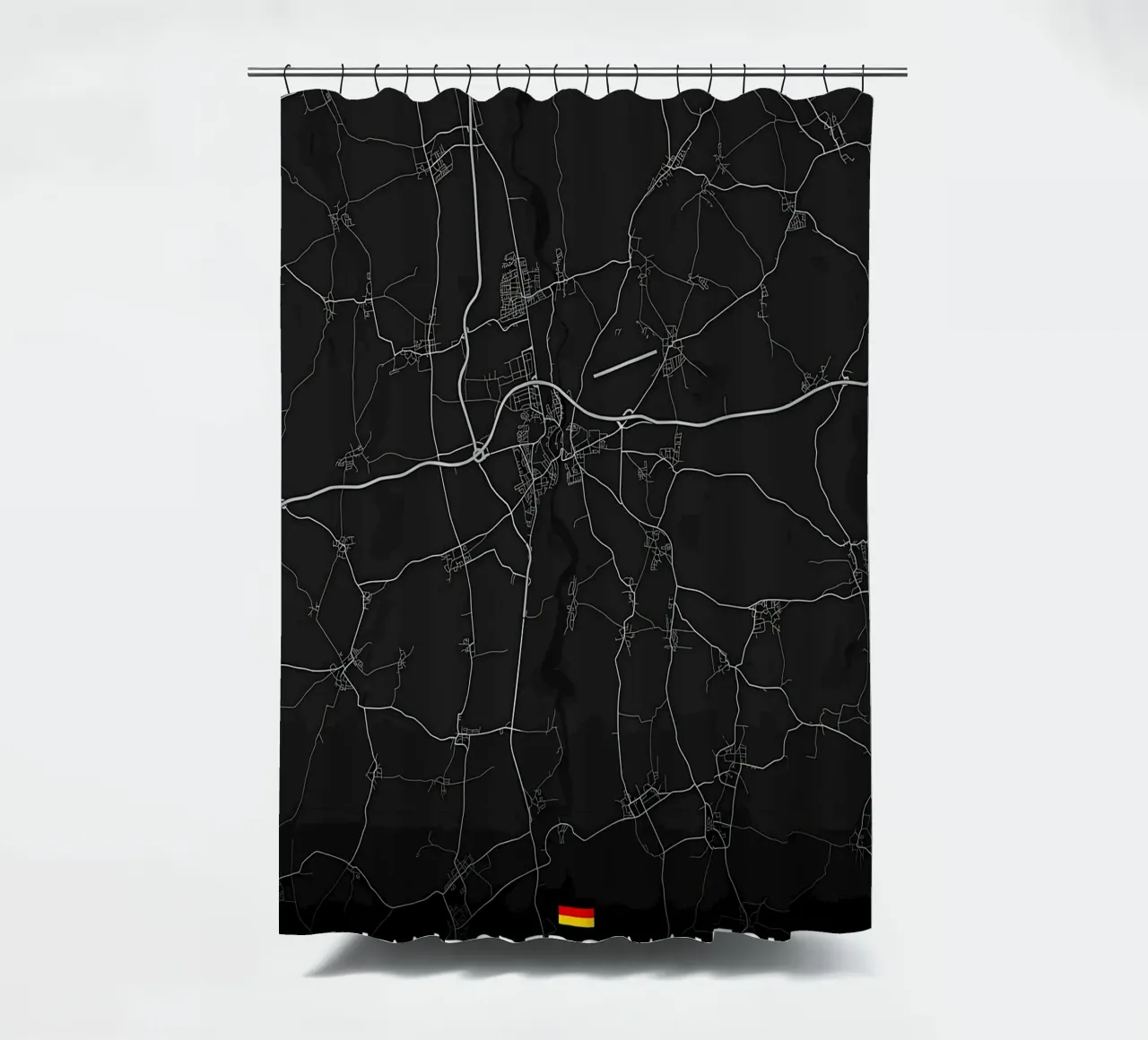 map Duschvorhang von Christopher Adams