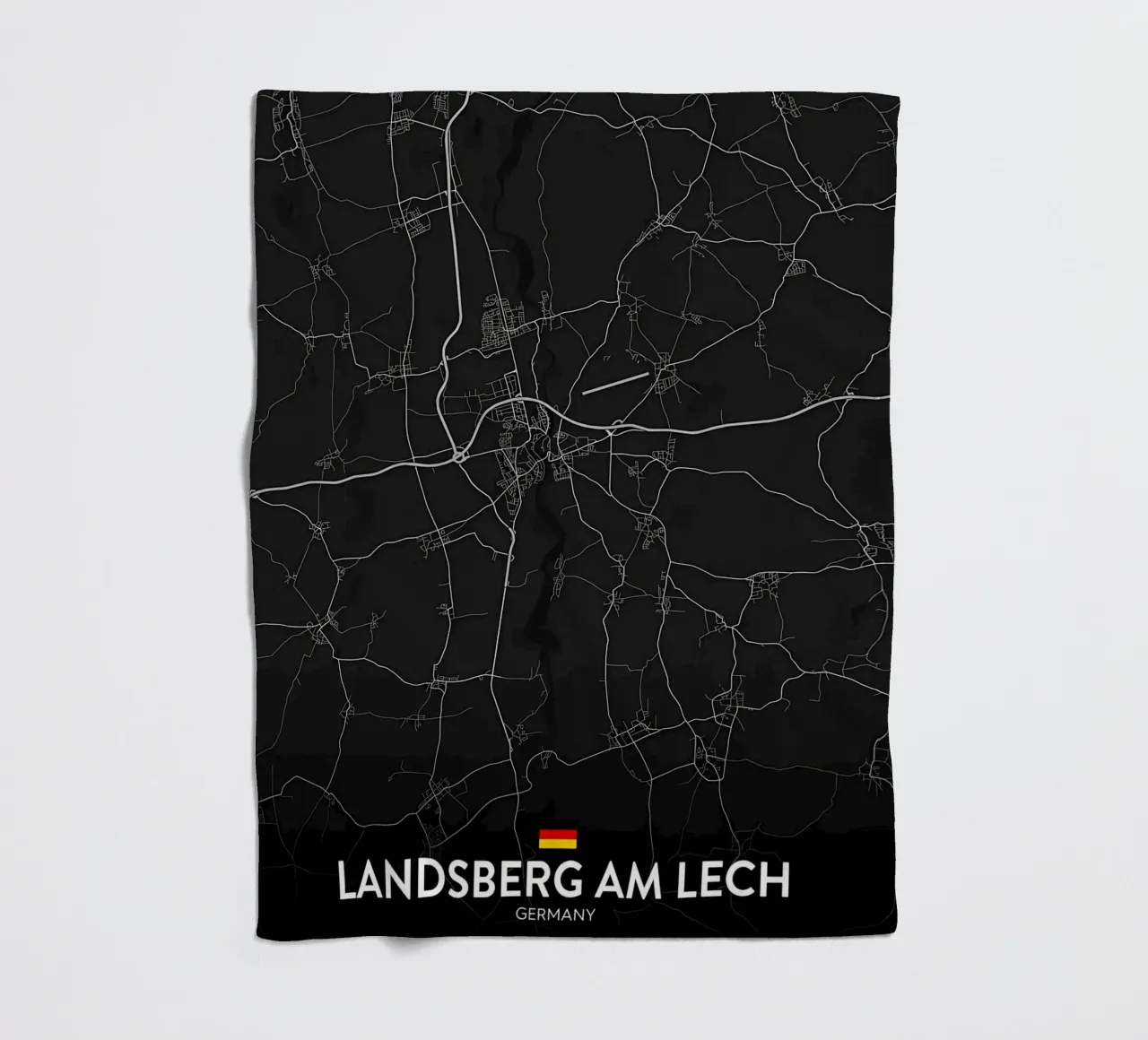map fleece blanket by Christopher Adams