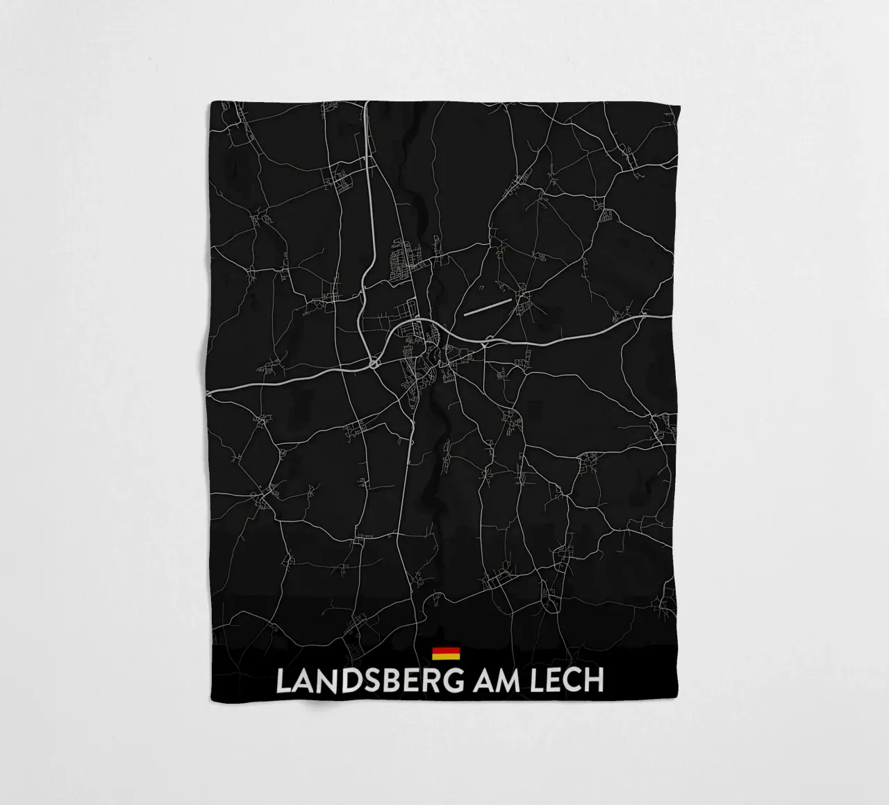 map fleece blanket by Christopher Adams