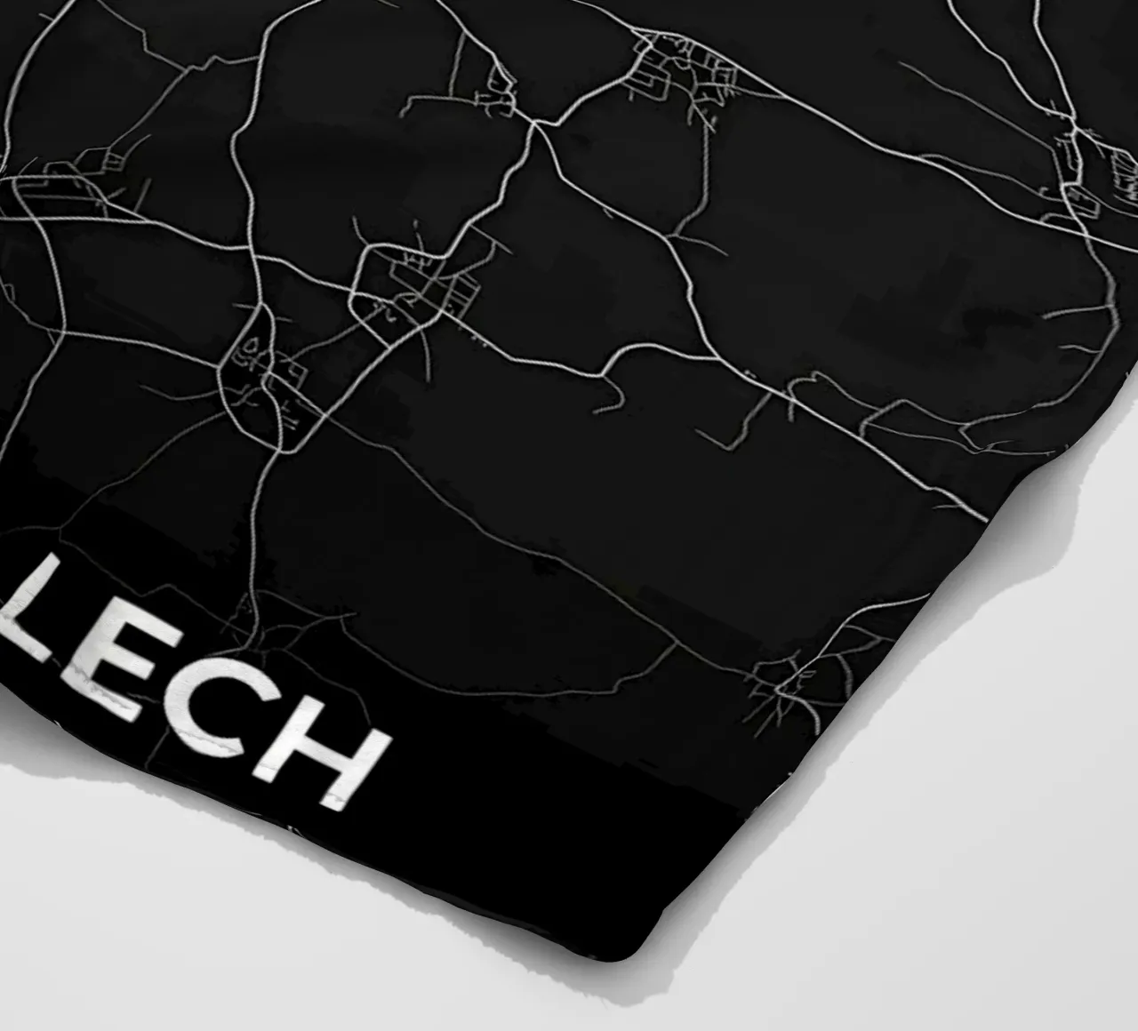 map fleece blanket by Christopher Adams